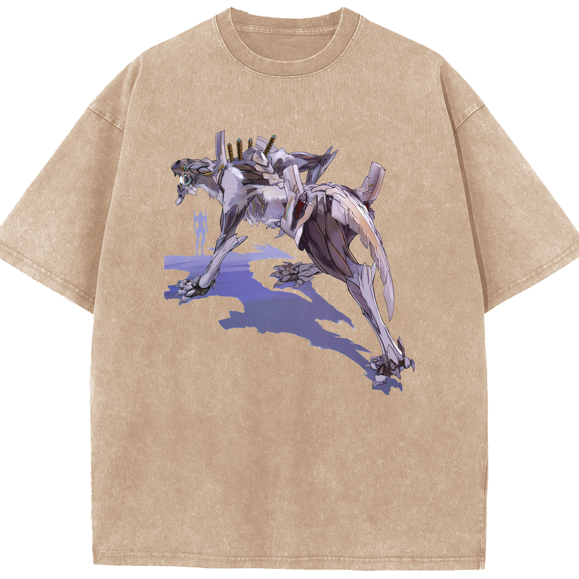 （画像用） EVA 新世紀エヴァンゲリオン 綿100% ヴィンテージ風 半袖Tシャツ（フロントプリント）