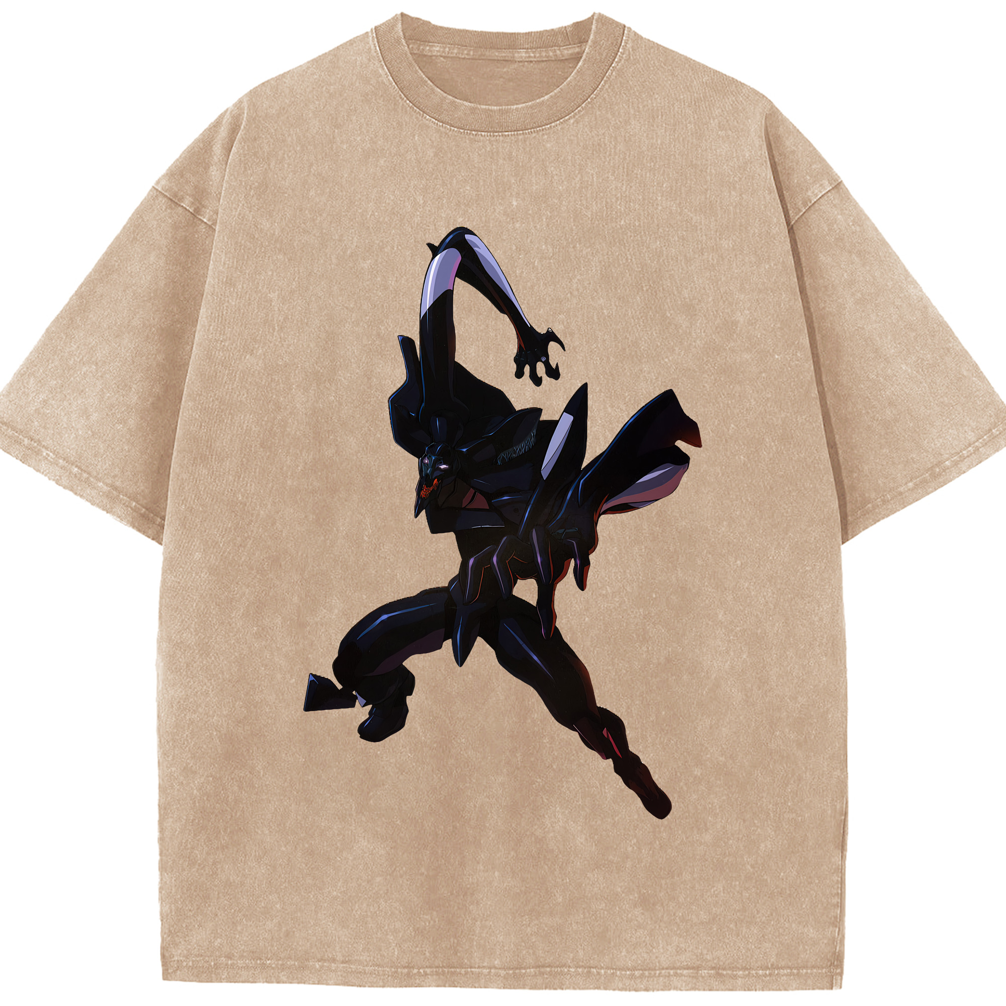 （画像用） EVA 新世紀エヴァンゲリオン 綿100% ヴィンテージ風 半袖Tシャツ（フロントプリント）