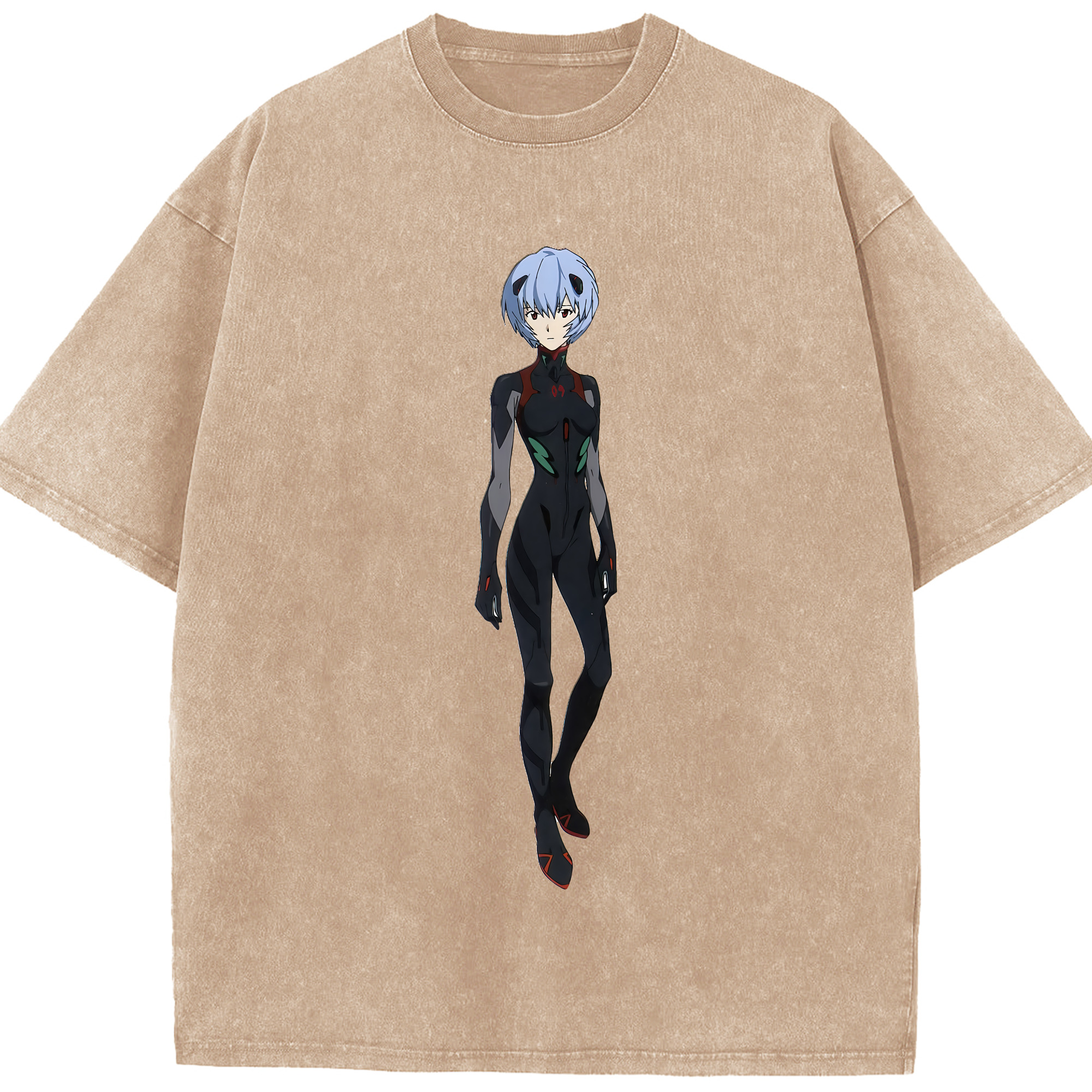 （画像用） EVA 新世紀エヴァンゲリオン 綿100% ヴィンテージ風 半袖Tシャツ（フロントプリント）