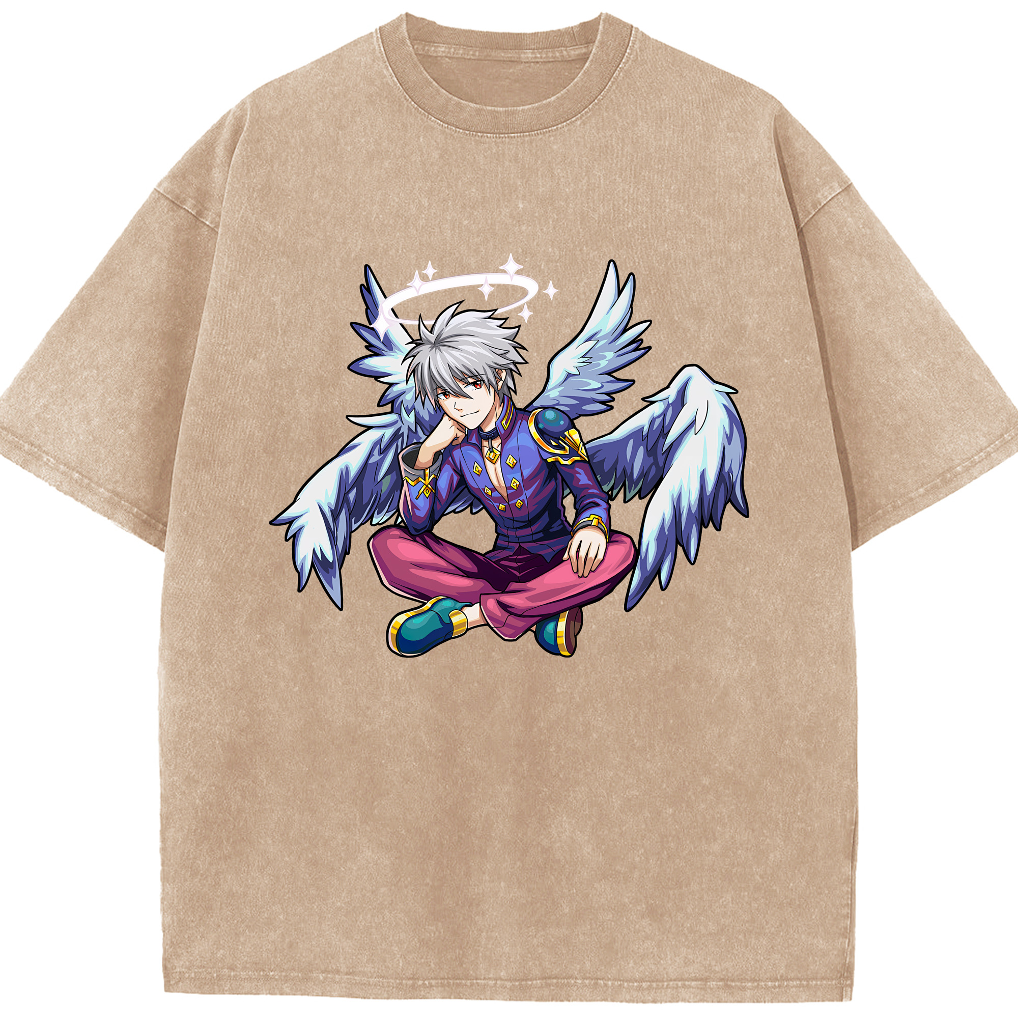 （画像用） EVA 新世紀エヴァンゲリオン 綿100% ヴィンテージ風 半袖Tシャツ（フロントプリント）