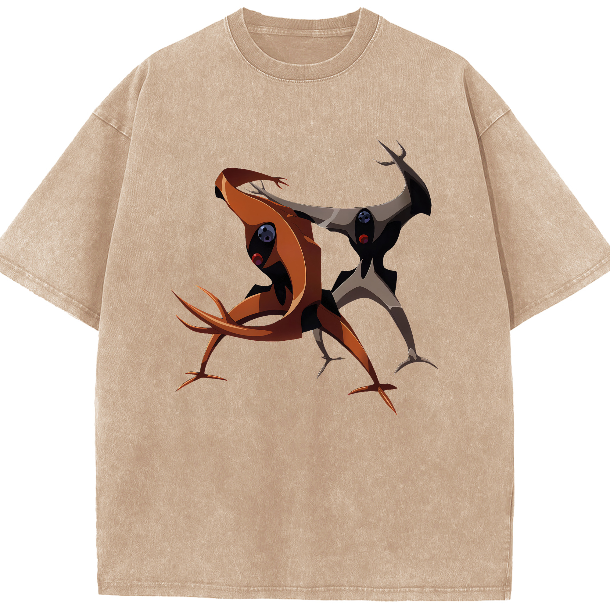 （画像用） EVA 新世紀エヴァンゲリオン 綿100% ヴィンテージ風 半袖Tシャツ（フロントプリント）