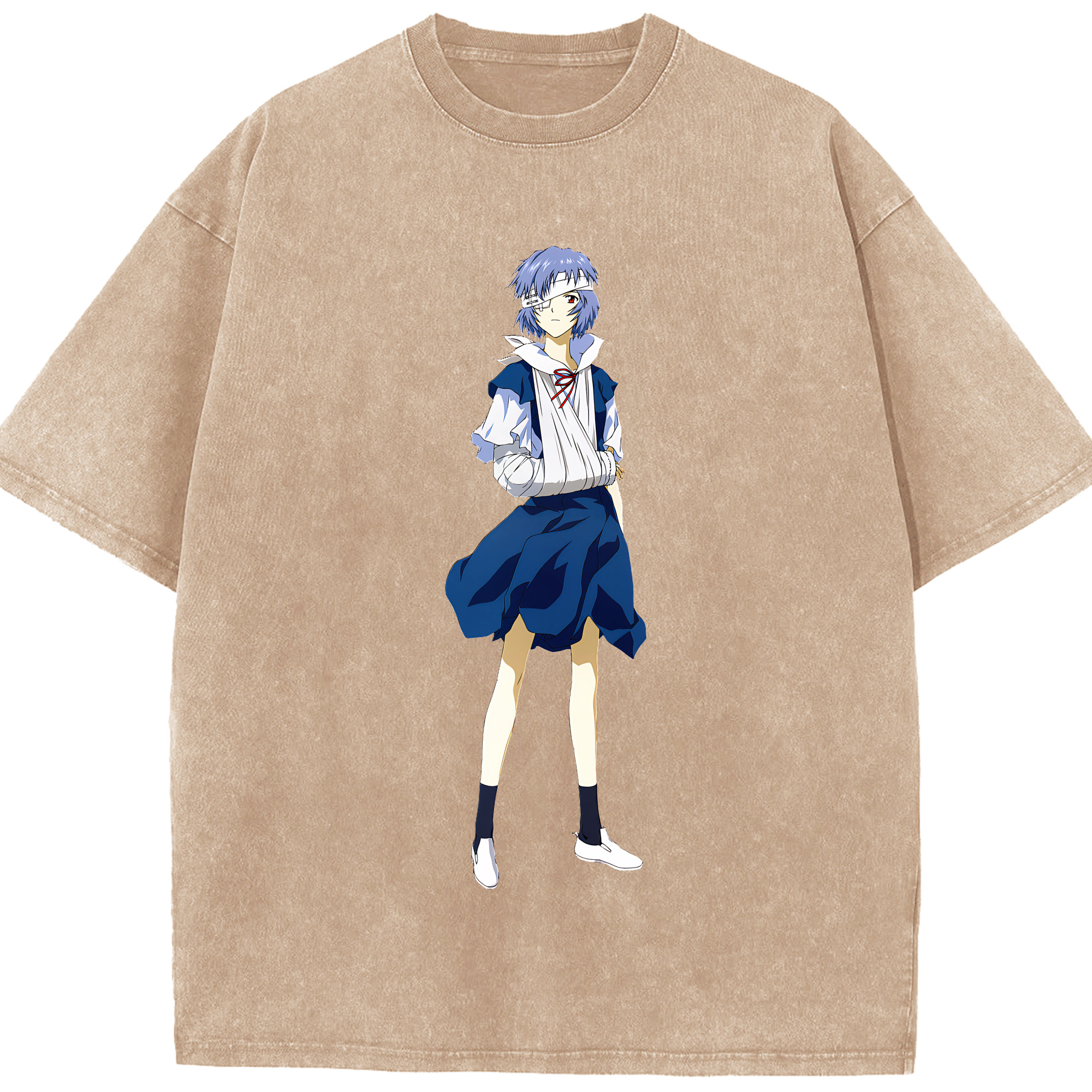 （画像用） EVA 新世紀エヴァンゲリオン 綿100% ヴィンテージ風 半袖Tシャツ（フロントプリント）