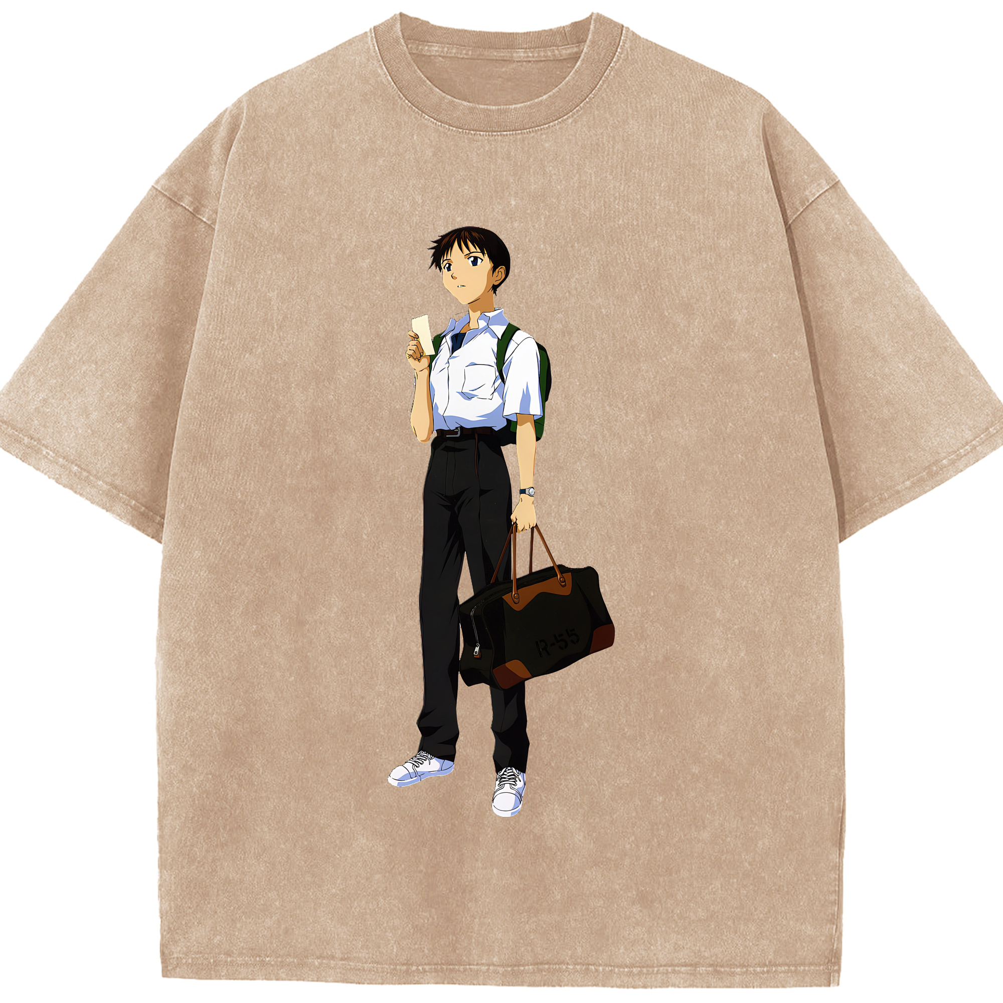 （画像用） EVA 新世紀エヴァンゲリオン 綿100% ヴィンテージ風 半袖Tシャツ（フロントプリント）