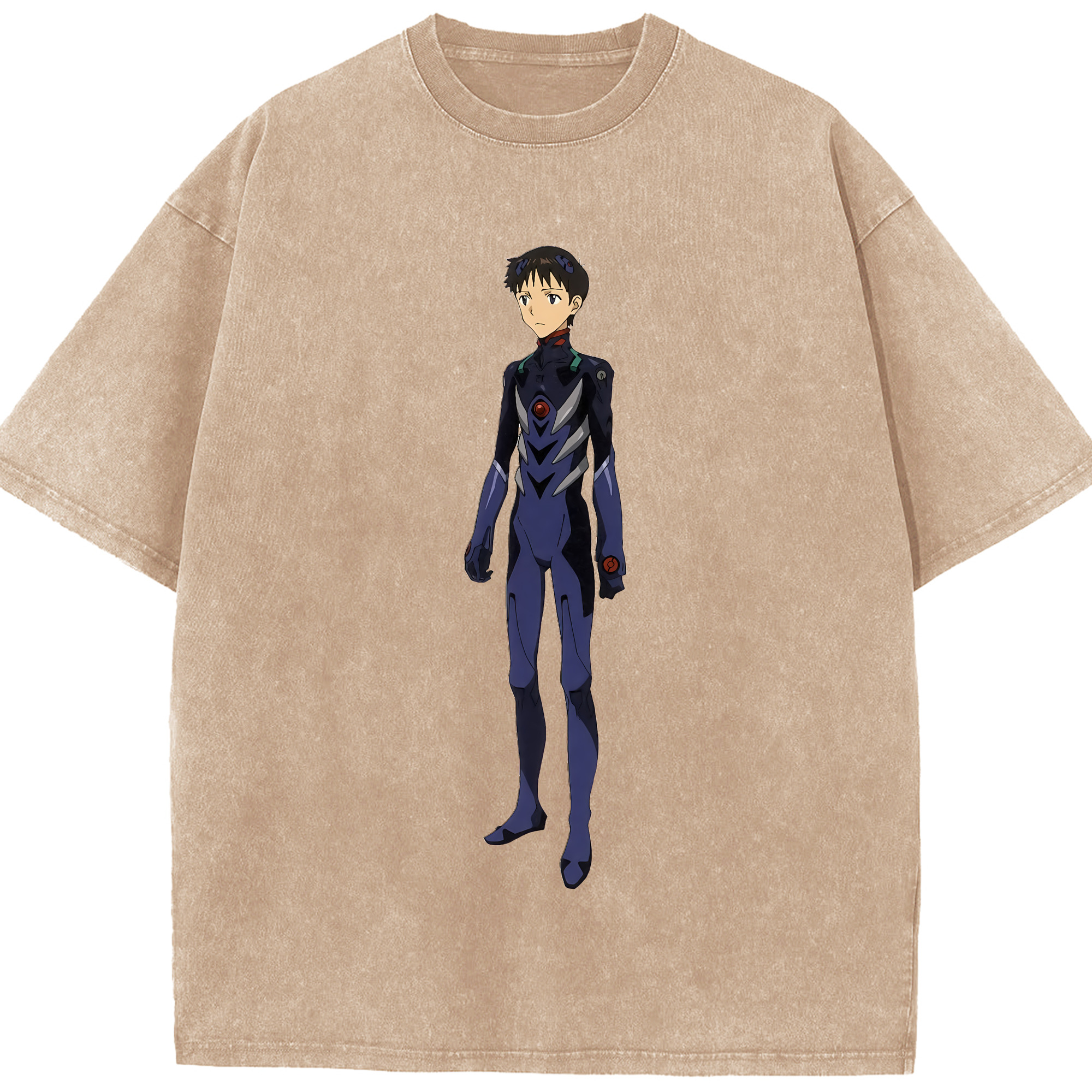 （画像用） EVA 新世紀エヴァンゲリオン 綿100% ヴィンテージ風 半袖Tシャツ（フロントプリント）