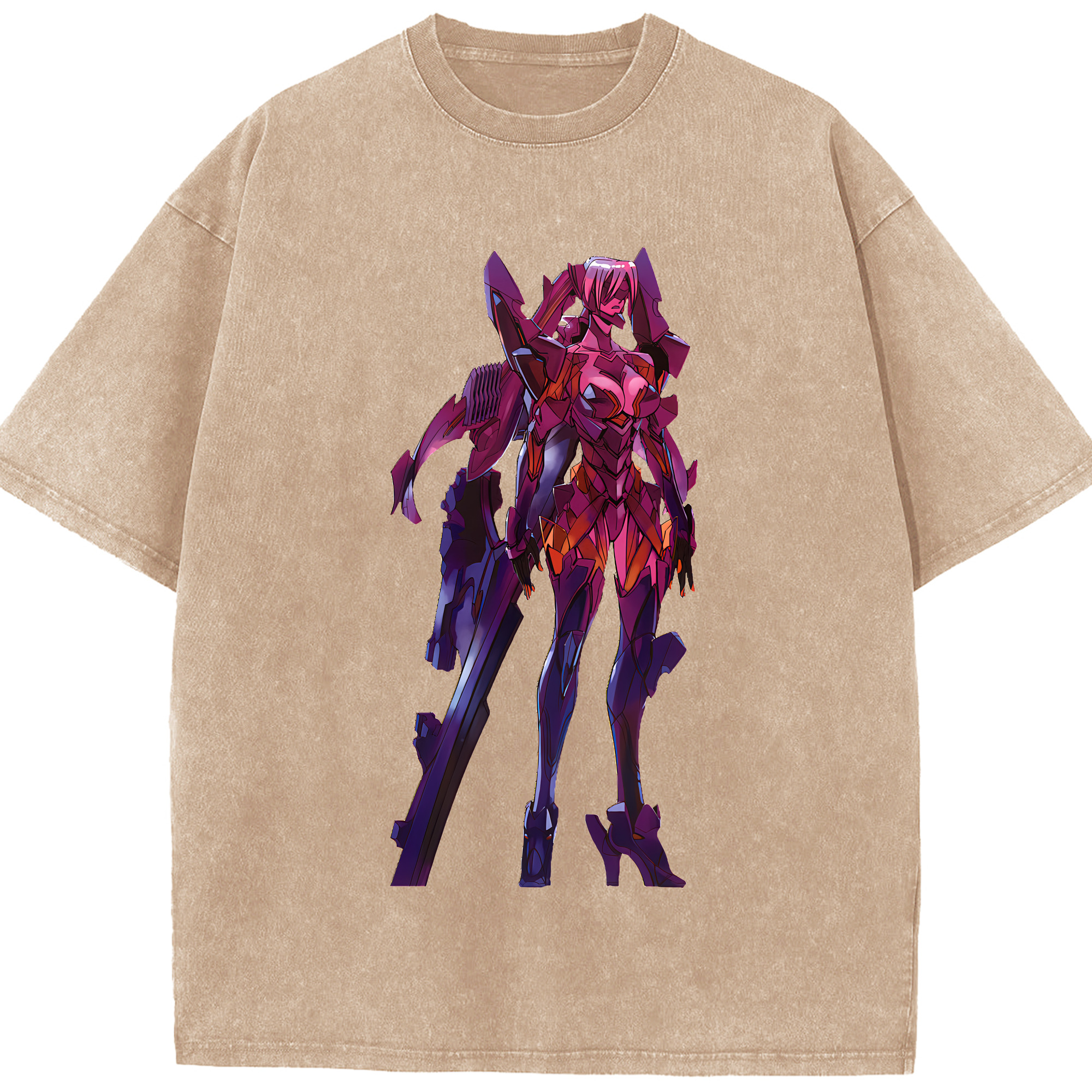 （画像用） EVA 新世紀エヴァンゲリオン 綿100% ヴィンテージ風 半袖Tシャツ（フロントプリント）