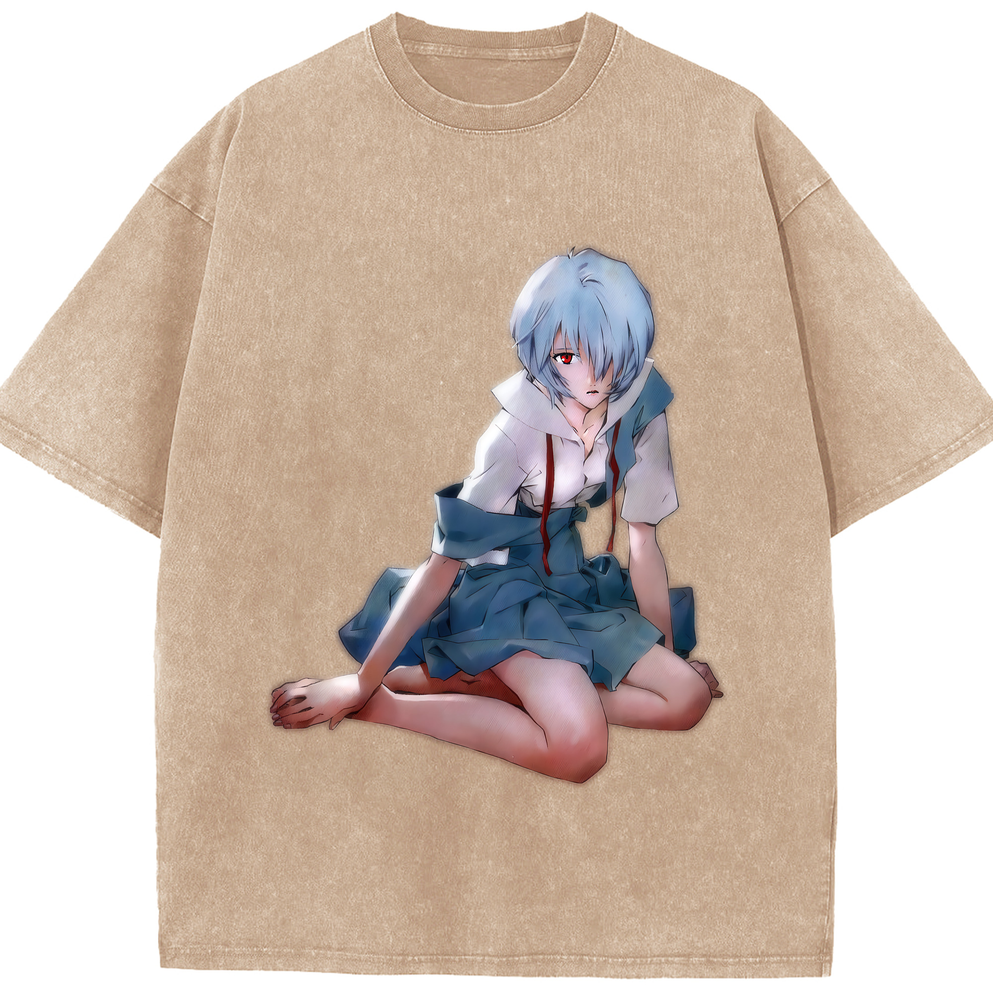 （画像用） EVA 新世紀エヴァンゲリオン 綿100% ヴィンテージ風 半袖Tシャツ（フロントプリント）