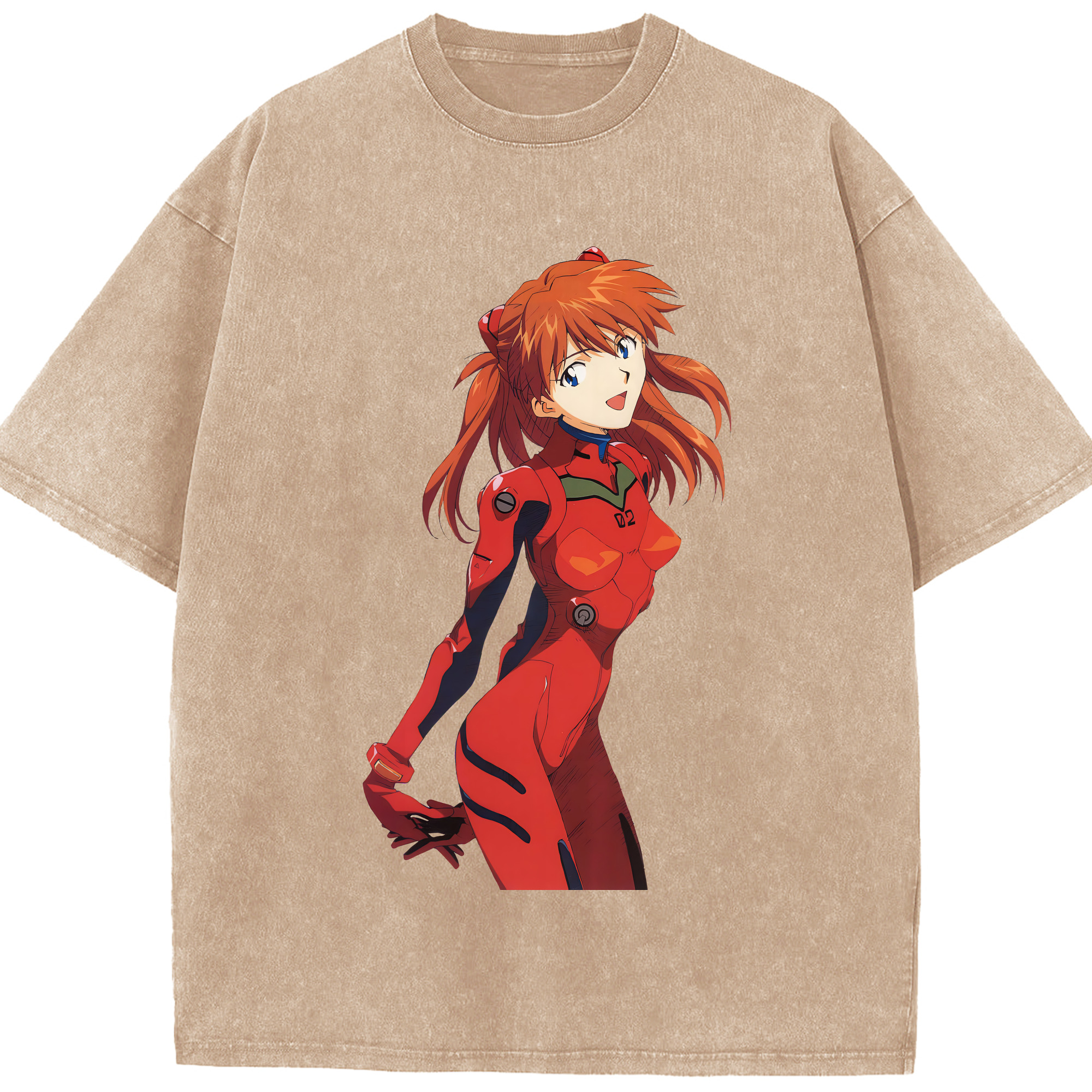 （画像用） EVA 新世紀エヴァンゲリオン 綿100% ヴィンテージ風 半袖Tシャツ（フロントプリント）