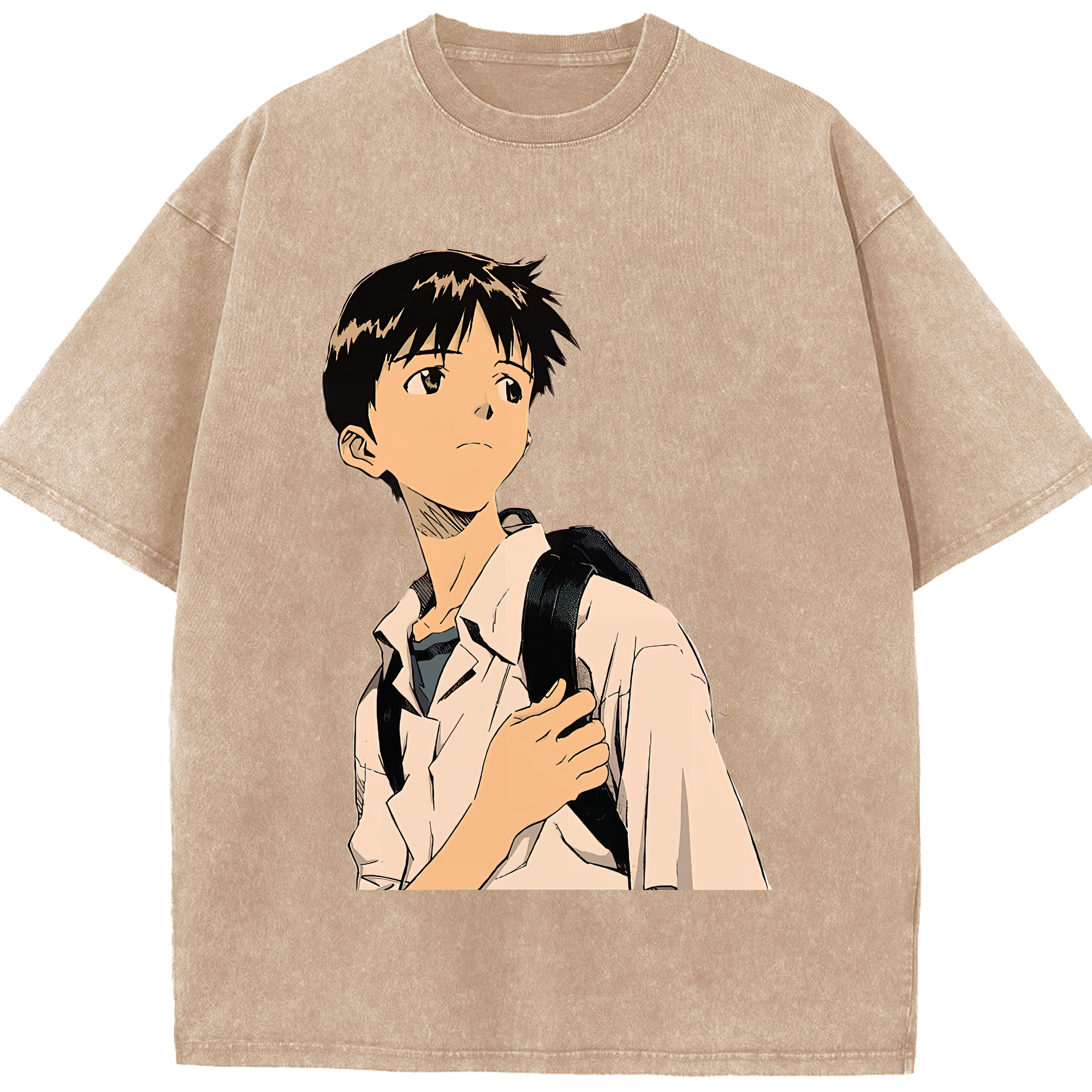 （画像用） EVA 新世紀エヴァンゲリオン 綿100% ヴィンテージ風 半袖Tシャツ（フロントプリント）