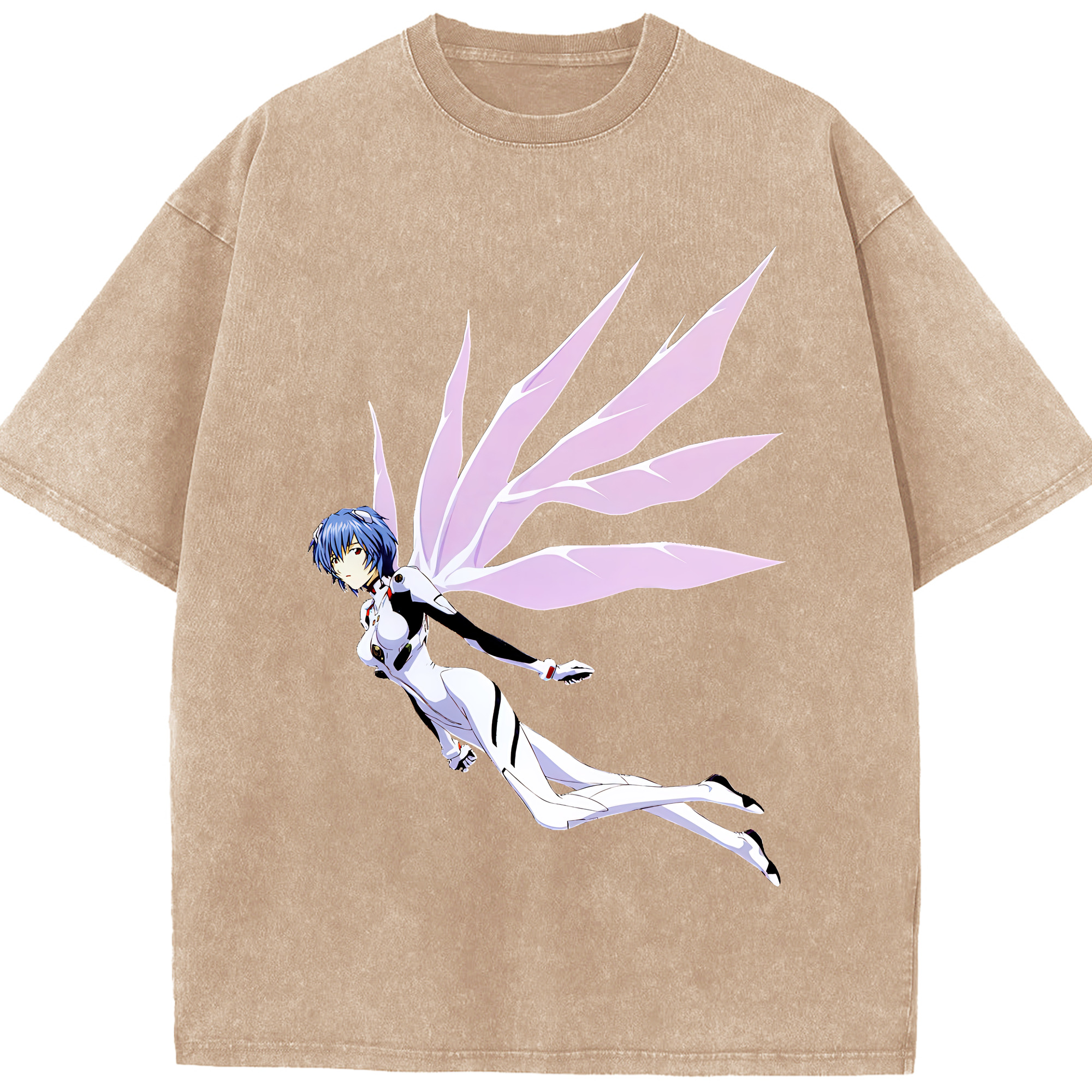 （画像用） EVA 新世紀エヴァンゲリオン 綿100% ヴィンテージ風 半袖Tシャツ（フロントプリント）