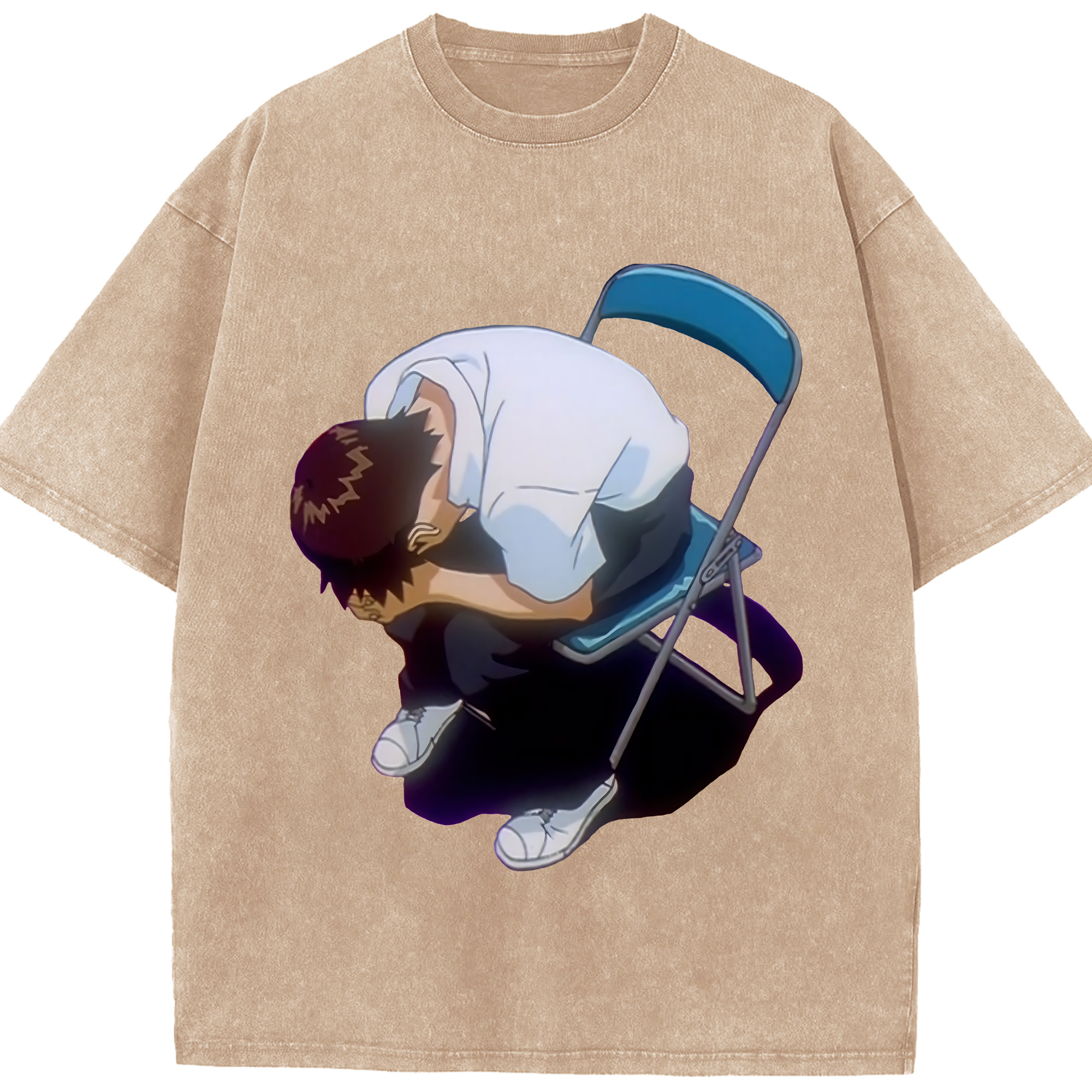 （画像用） EVA 新世紀エヴァンゲリオン 綿100% ヴィンテージ風 半袖Tシャツ（フロントプリント）