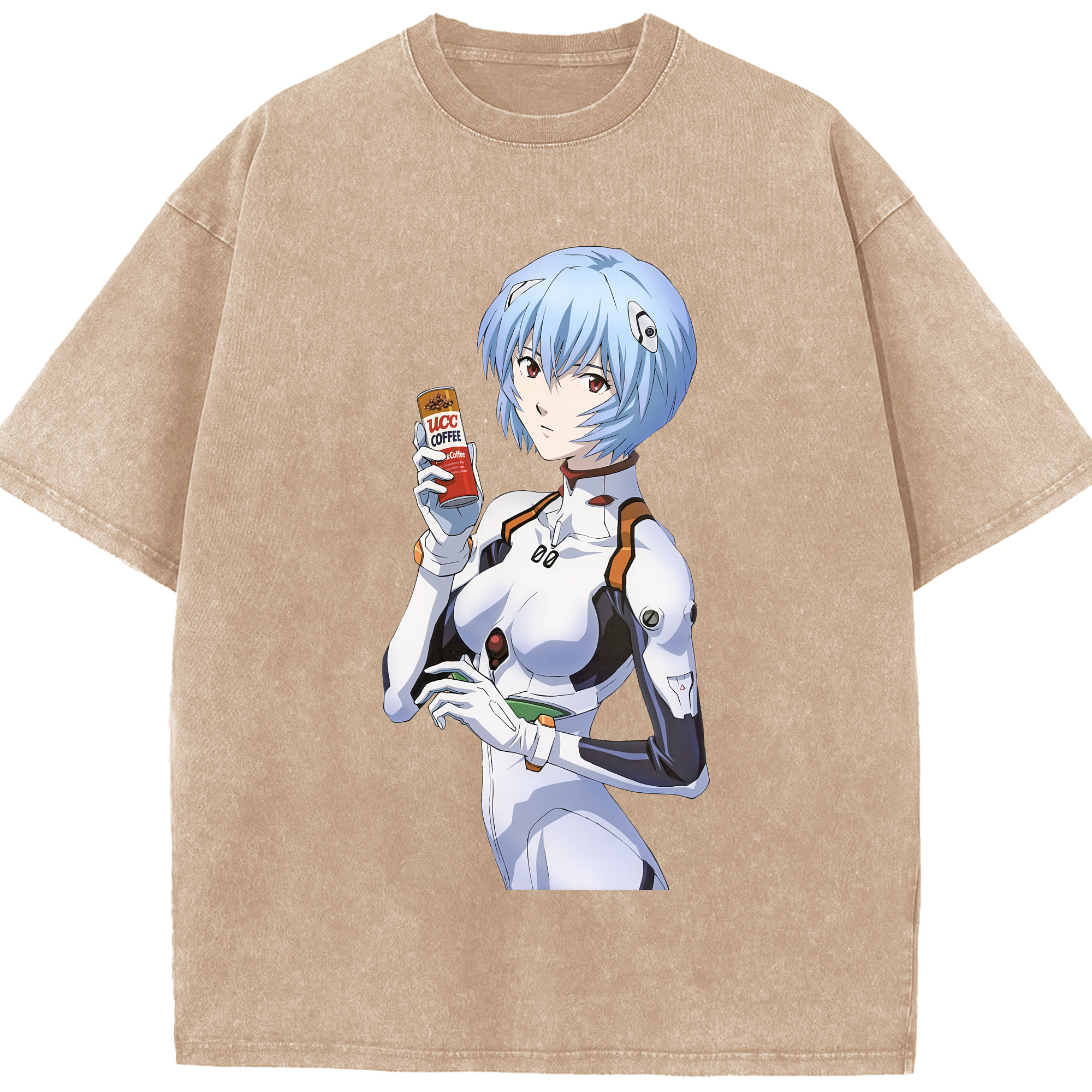 （画像用） EVA 新世紀エヴァンゲリオン 綿100% ヴィンテージ風 半袖Tシャツ（フロントプリント）