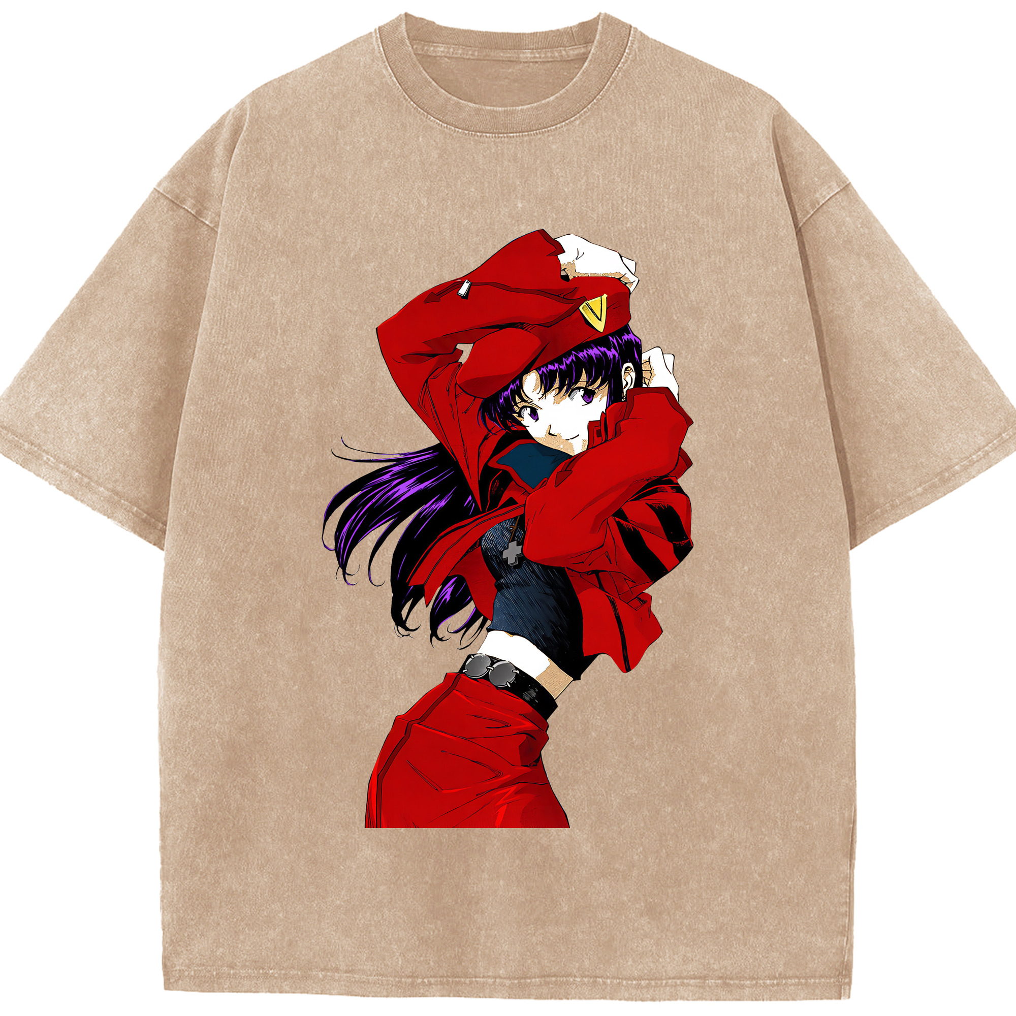 （画像用） EVA 新世紀エヴァンゲリオン 綿100% ヴィンテージ風 半袖Tシャツ（フロントプリント）
