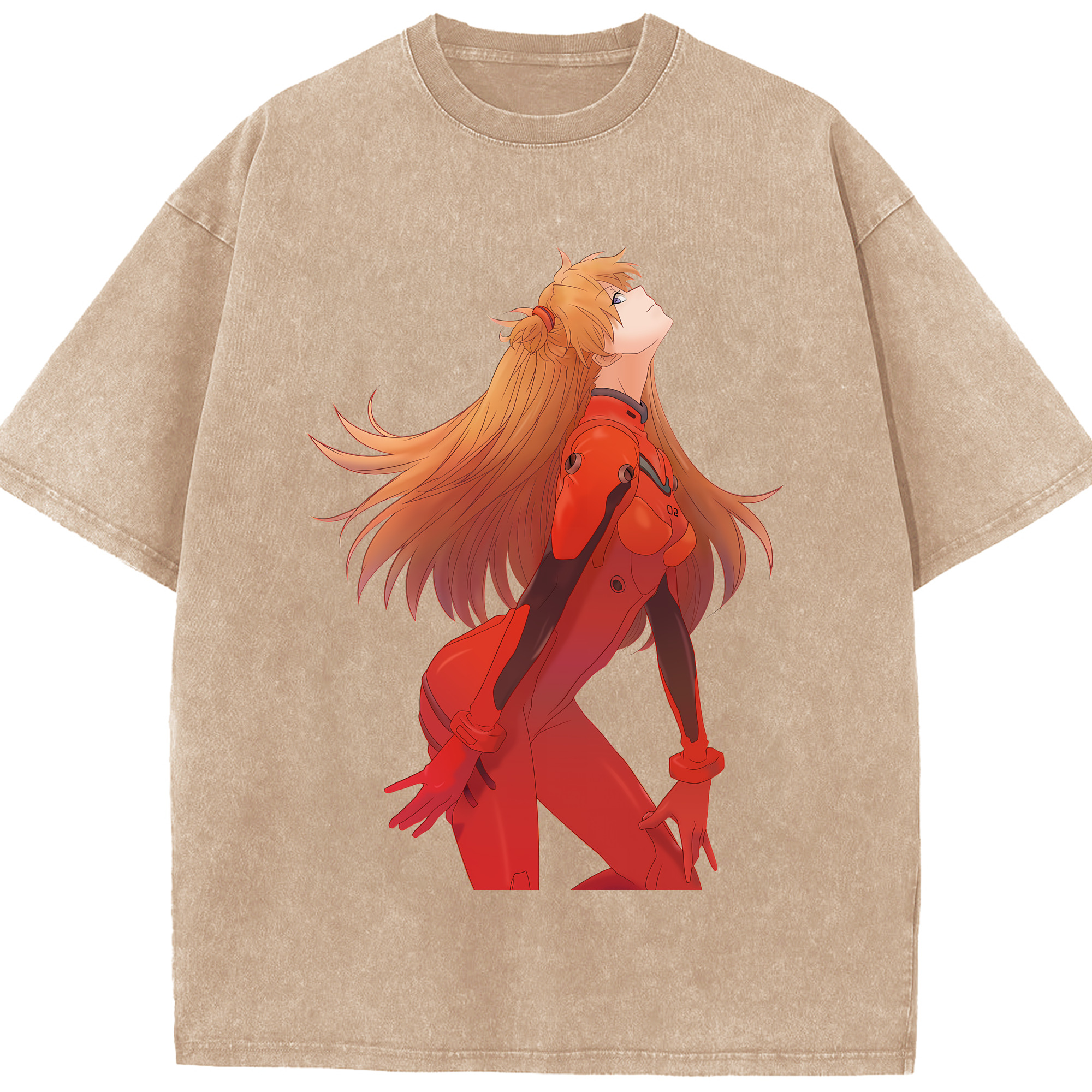 （画像用） EVA 新世紀エヴァンゲリオン 綿100% ヴィンテージ風 半袖Tシャツ（フロントプリント）