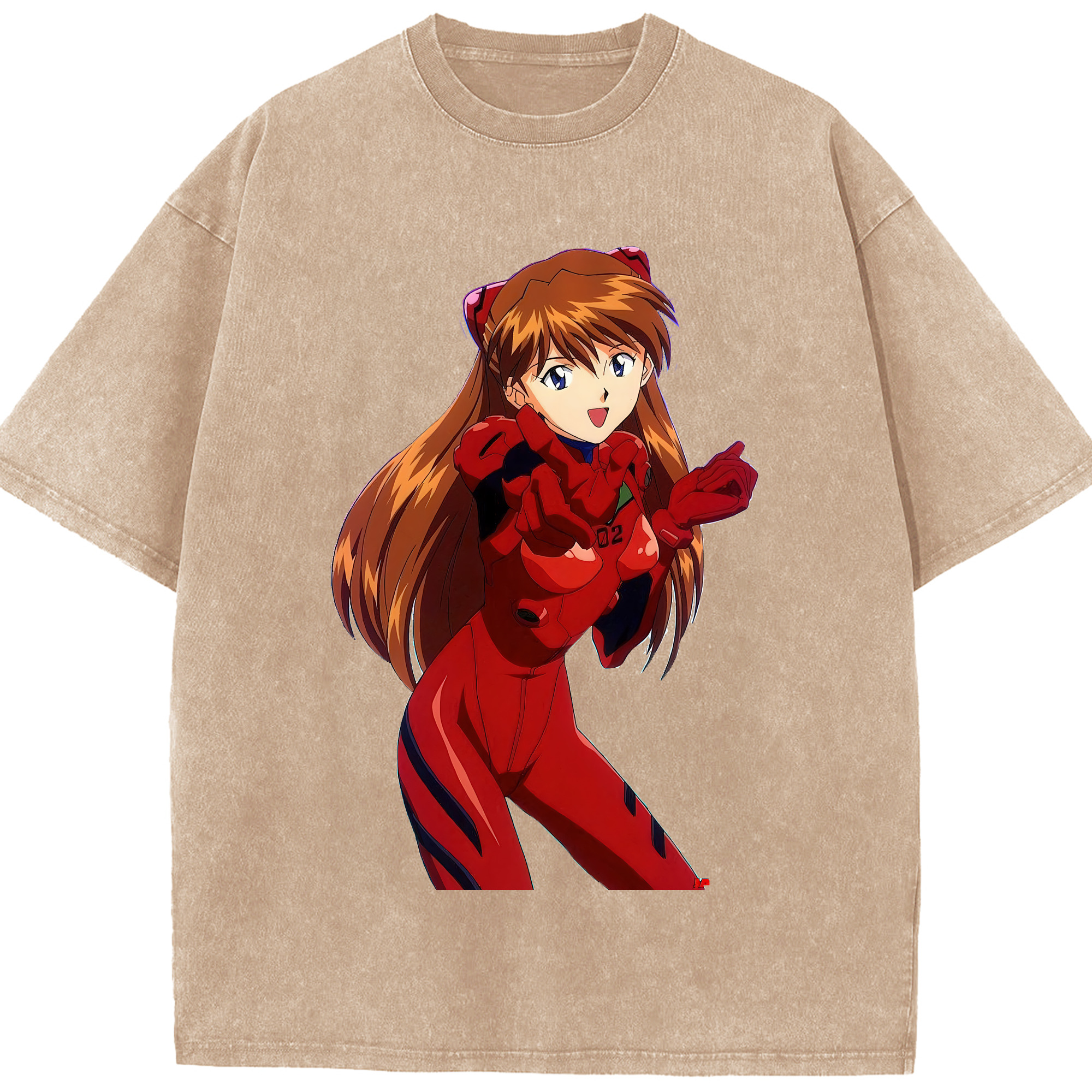 （画像用） EVA 新世紀エヴァンゲリオン 綿100% ヴィンテージ風 半袖Tシャツ（フロントプリント）