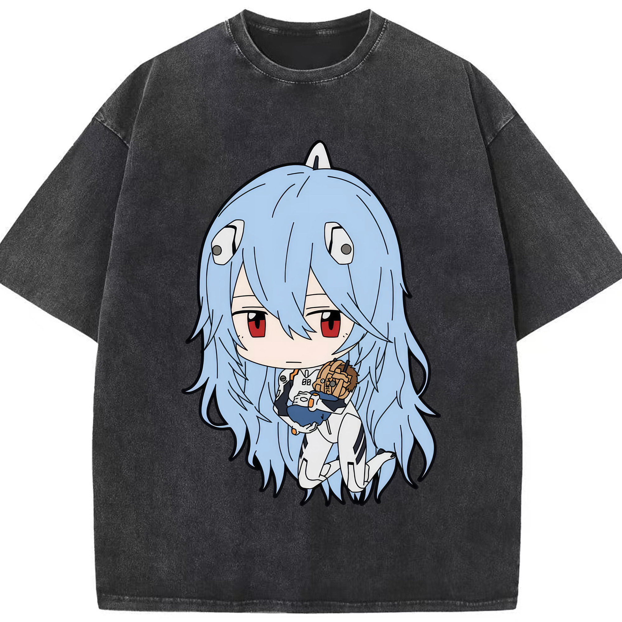 （画像用） EVA 新世紀エヴァンゲリオン 綿100% ヴィンテージ風 半袖Tシャツ（フロントプリント）