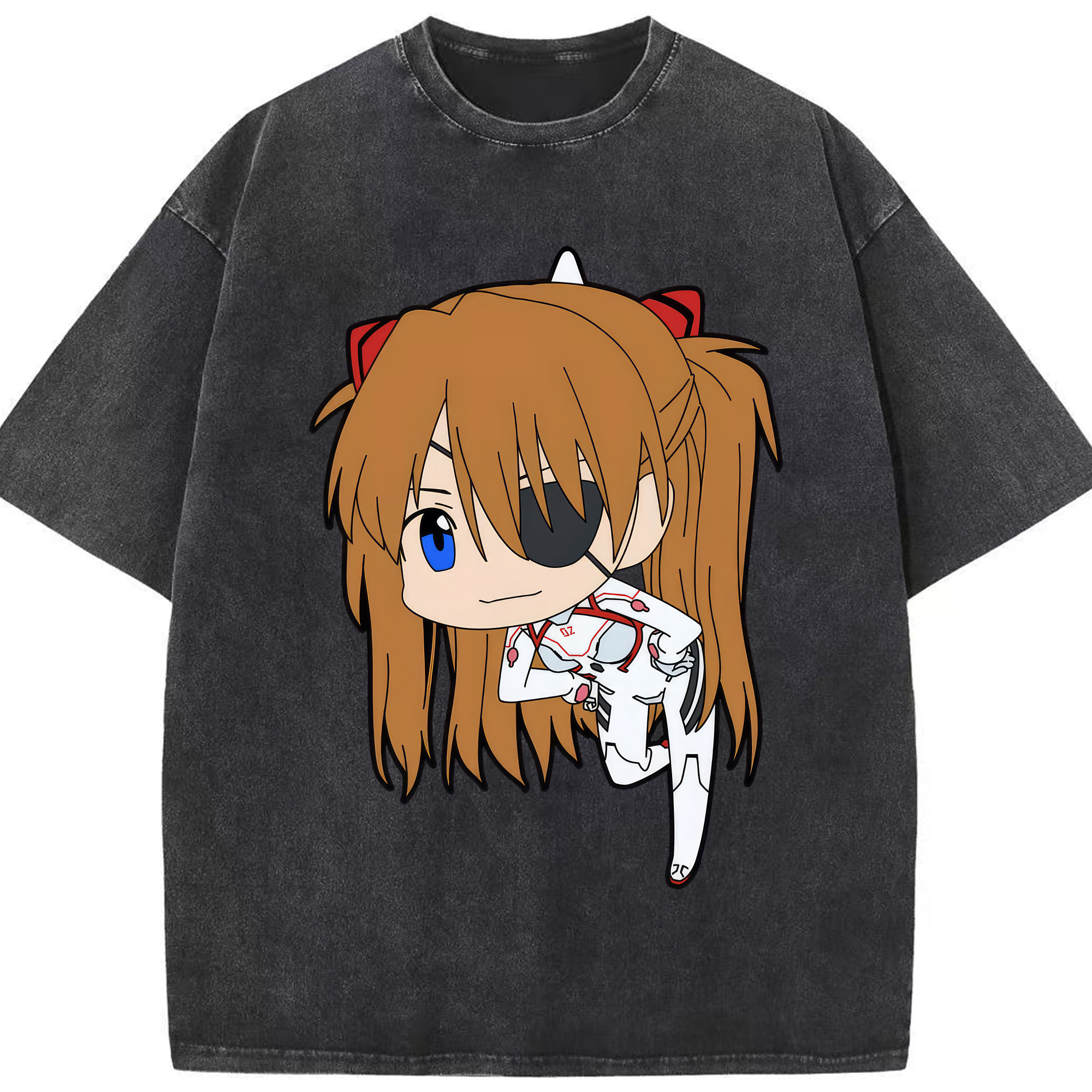 （画像用） EVA 新世紀エヴァンゲリオン 綿100% ヴィンテージ風 半袖Tシャツ（フロントプリント）