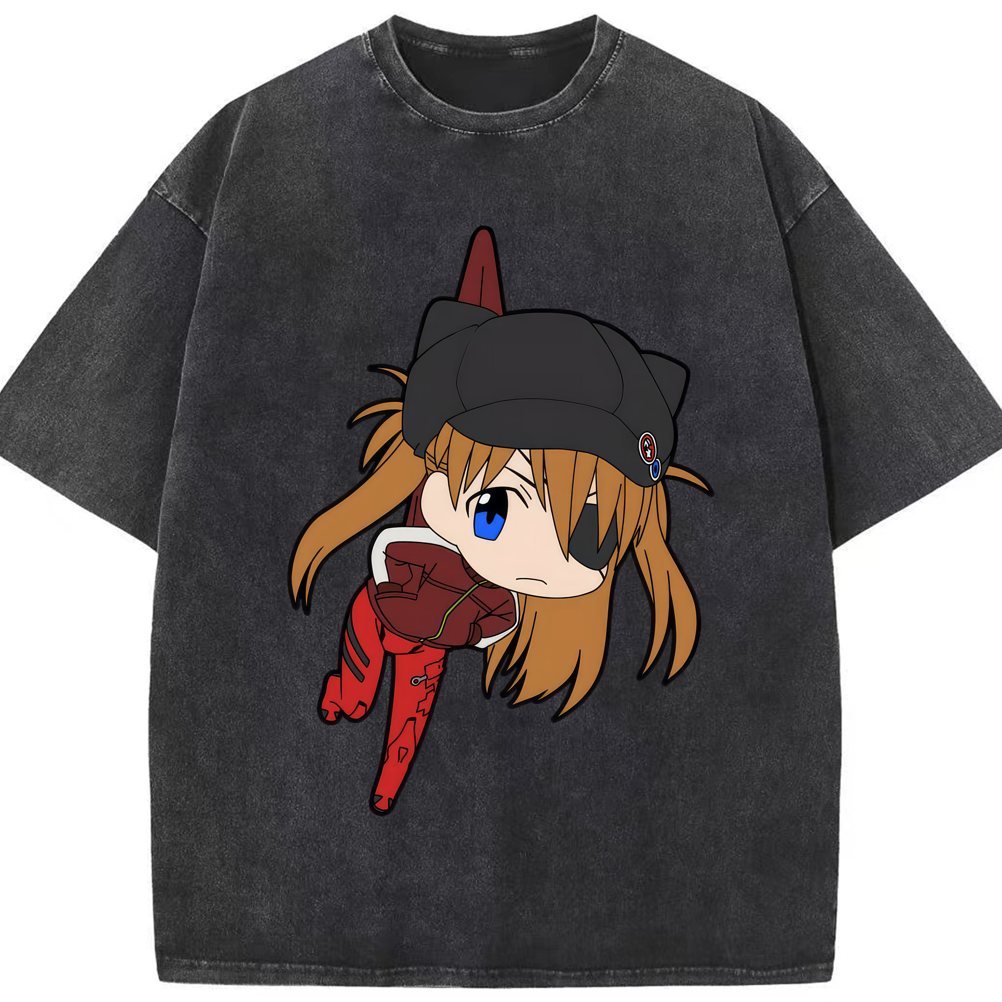 （画像用） EVA 新世紀エヴァンゲリオン 綿100% ヴィンテージ風 半袖Tシャツ（フロントプリント）