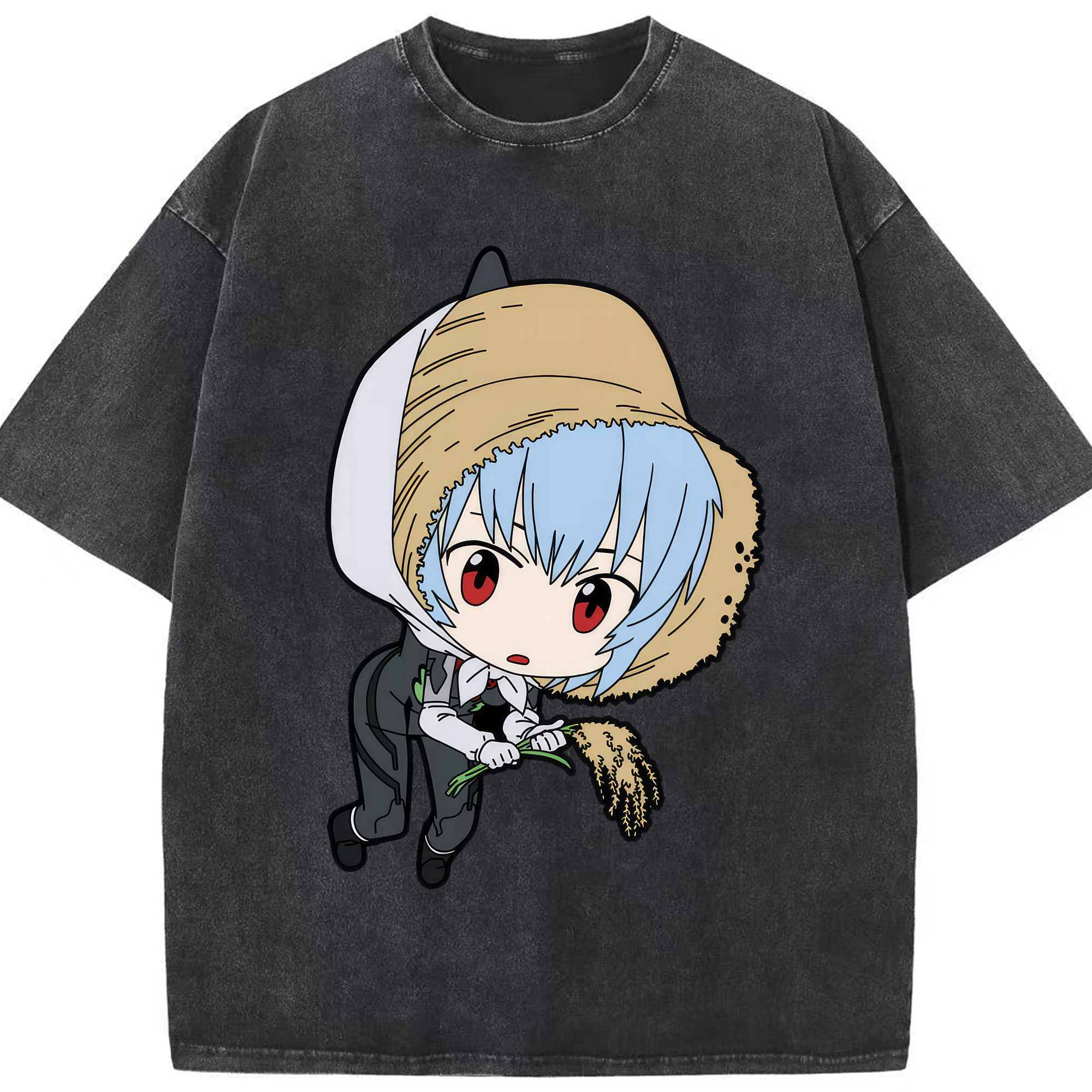 （画像用） EVA 新世紀エヴァンゲリオン 綿100% ヴィンテージ風 半袖Tシャツ（フロントプリント）
