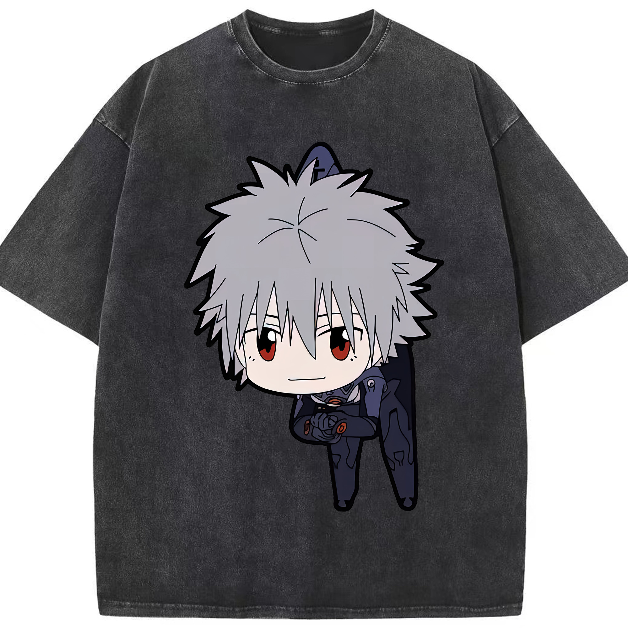 （画像用） EVA 新世紀エヴァンゲリオン 綿100% ヴィンテージ風 半袖Tシャツ（フロントプリント）