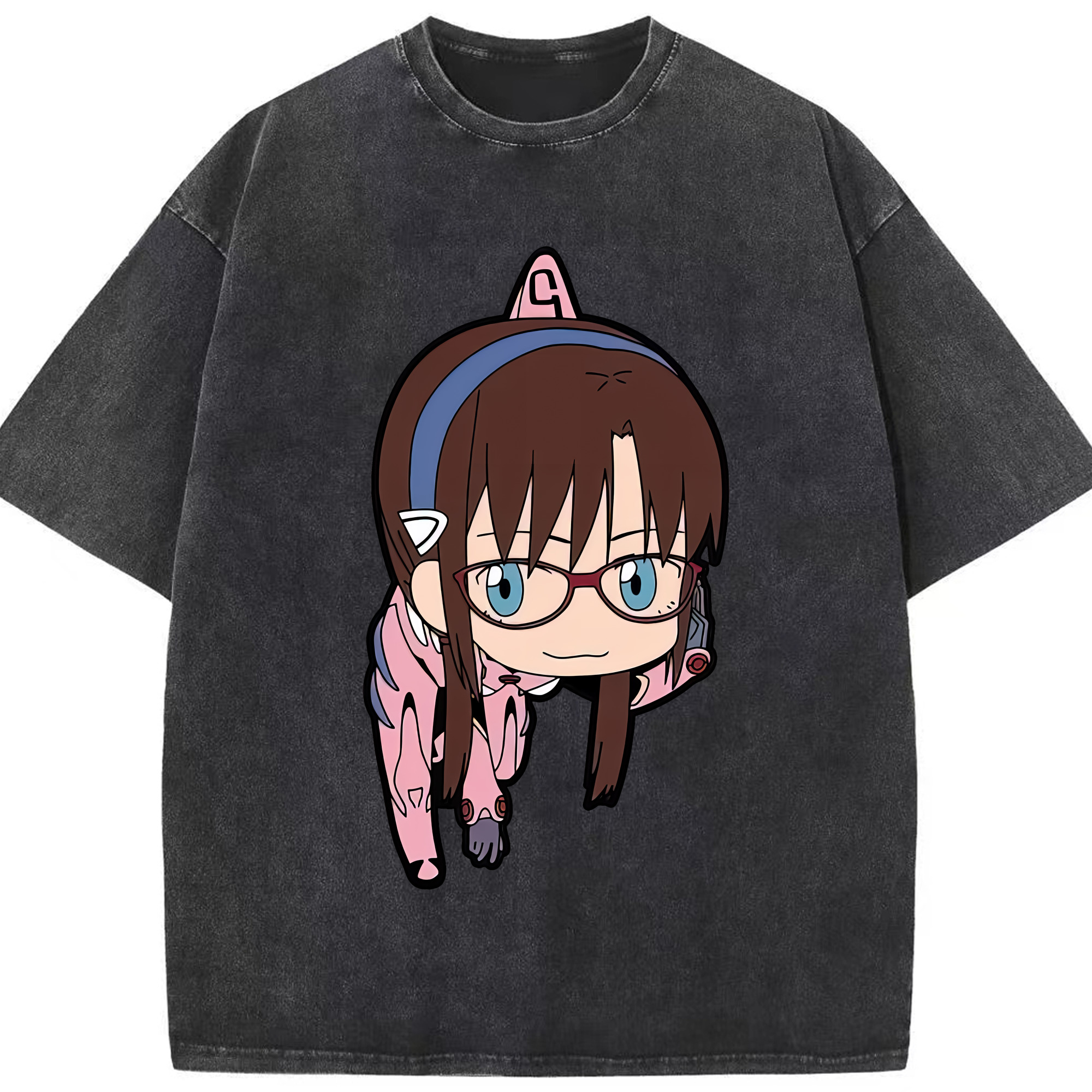 （画像用） EVA 新世紀エヴァンゲリオン 綿100% ヴィンテージ風 半袖Tシャツ（フロントプリント）