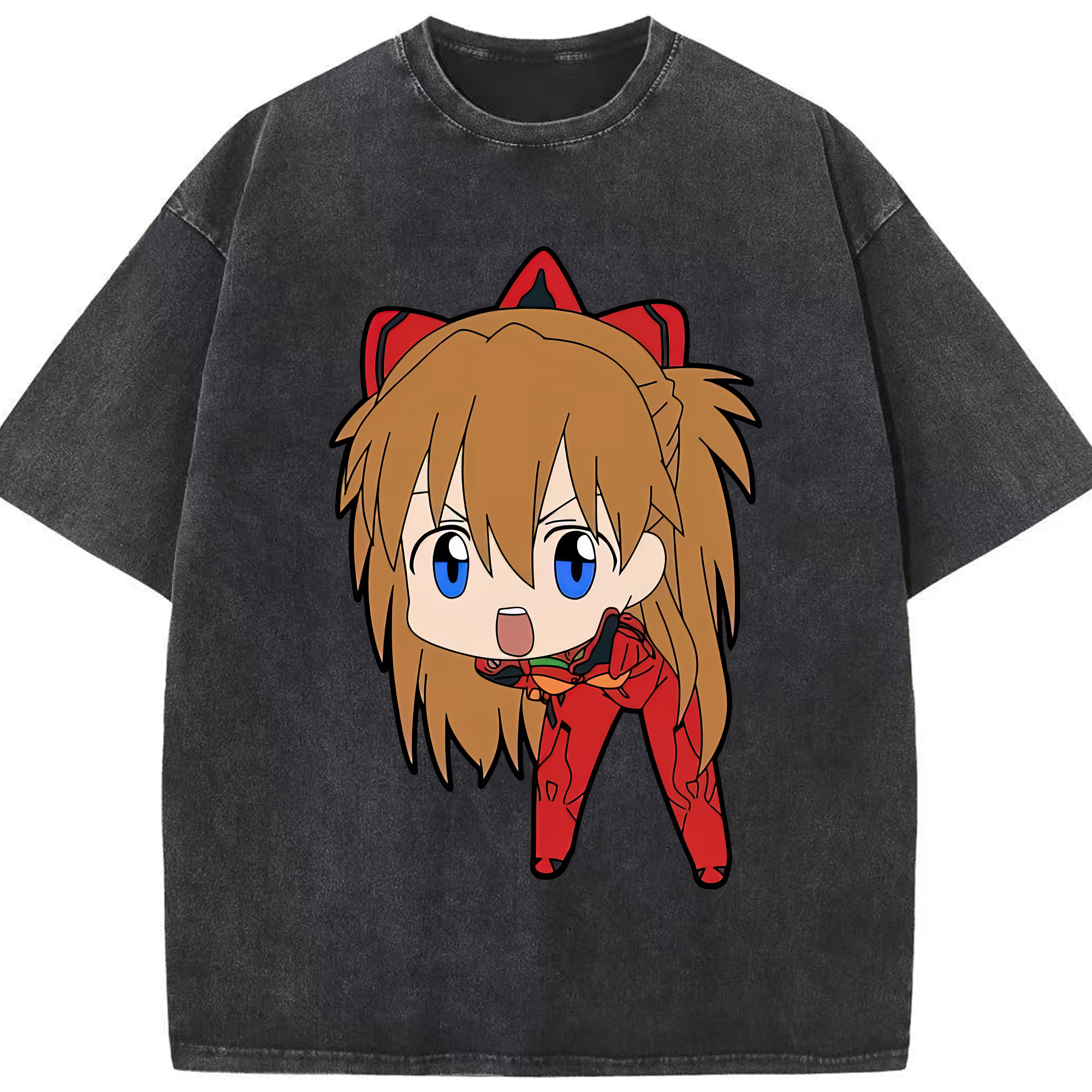 （画像用） EVA 新世紀エヴァンゲリオン 綿100% ヴィンテージ風 半袖Tシャツ（フロントプリント）