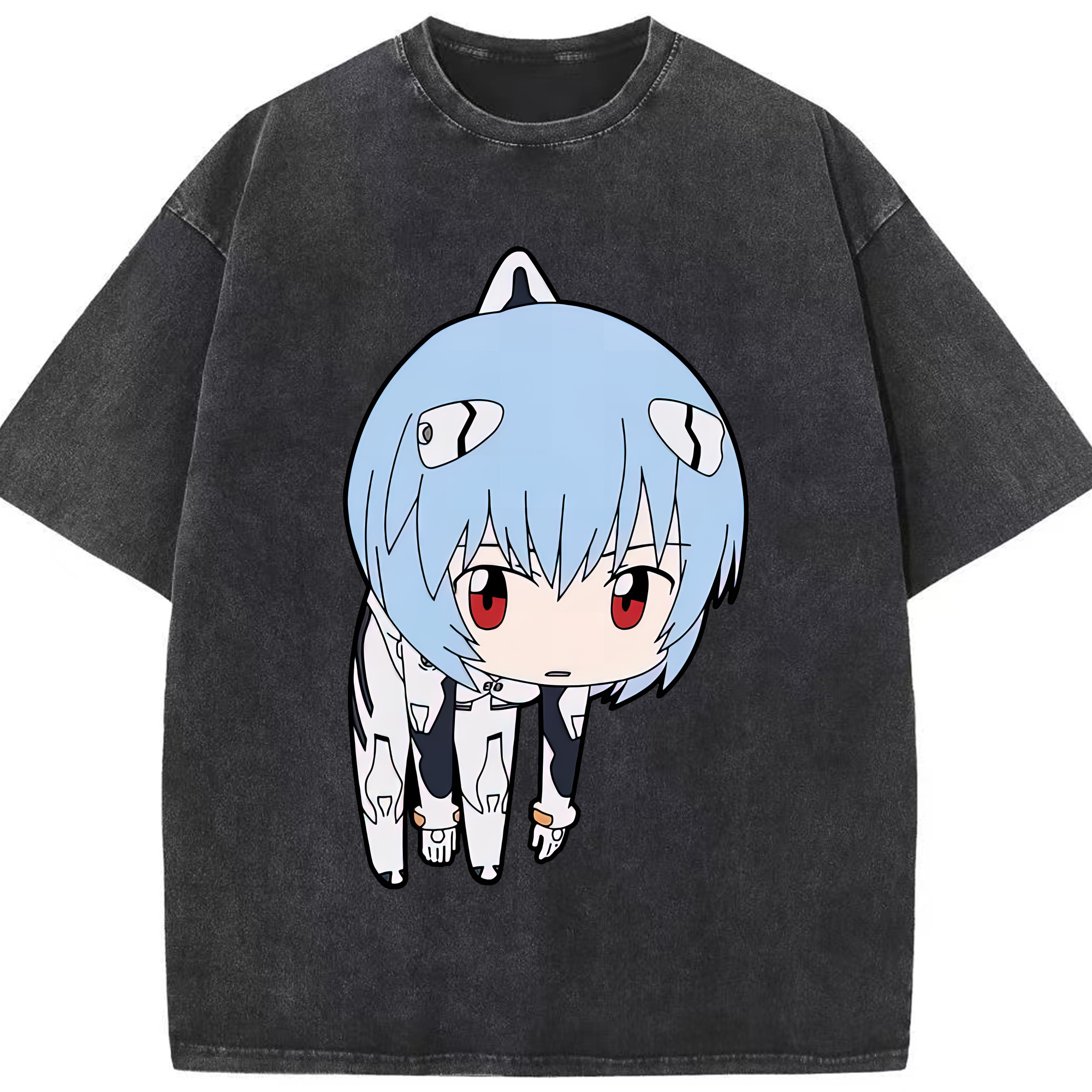 （画像用） EVA 新世紀エヴァンゲリオン 綿100% ヴィンテージ風 半袖Tシャツ（フロントプリント）