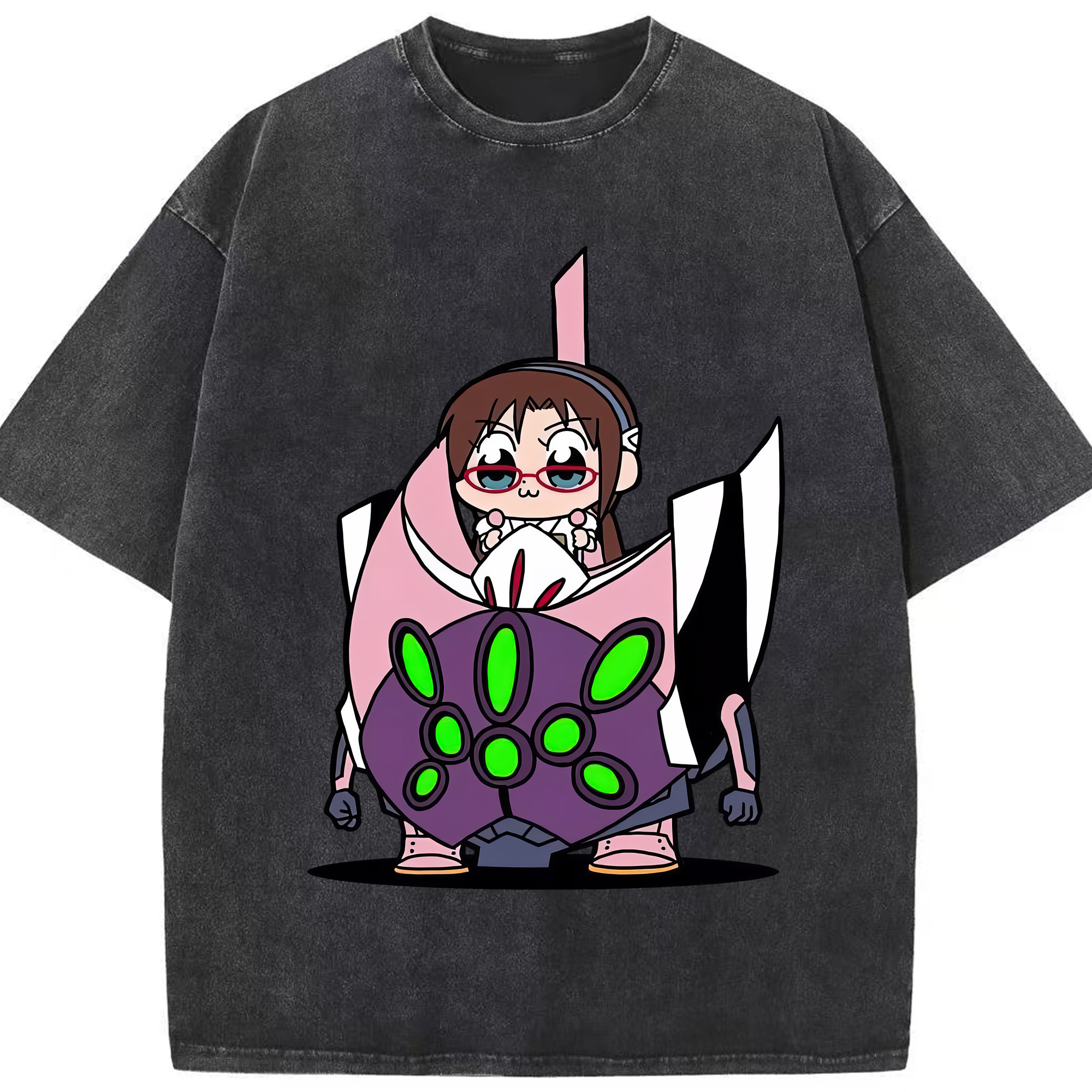 （画像用） EVA 新世紀エヴァンゲリオン 綿100% ヴィンテージ風 半袖Tシャツ（フロントプリント）