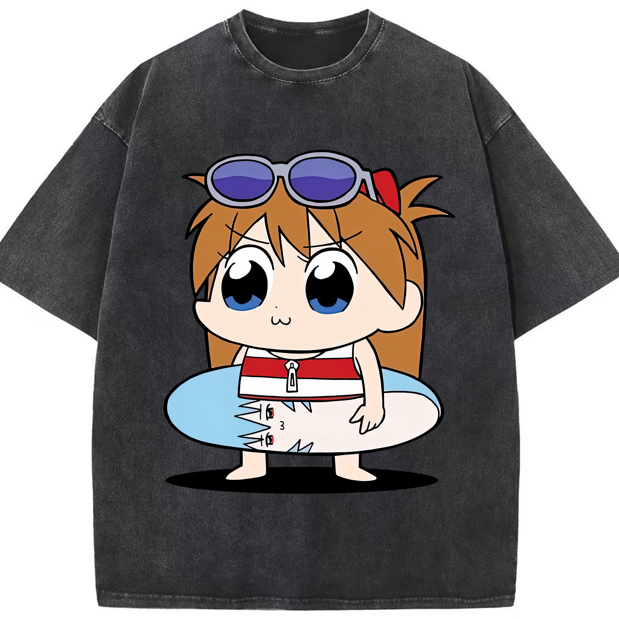 （画像用） EVA 新世紀エヴァンゲリオン 綿100% ヴィンテージ風 半袖Tシャツ（フロントプリント）