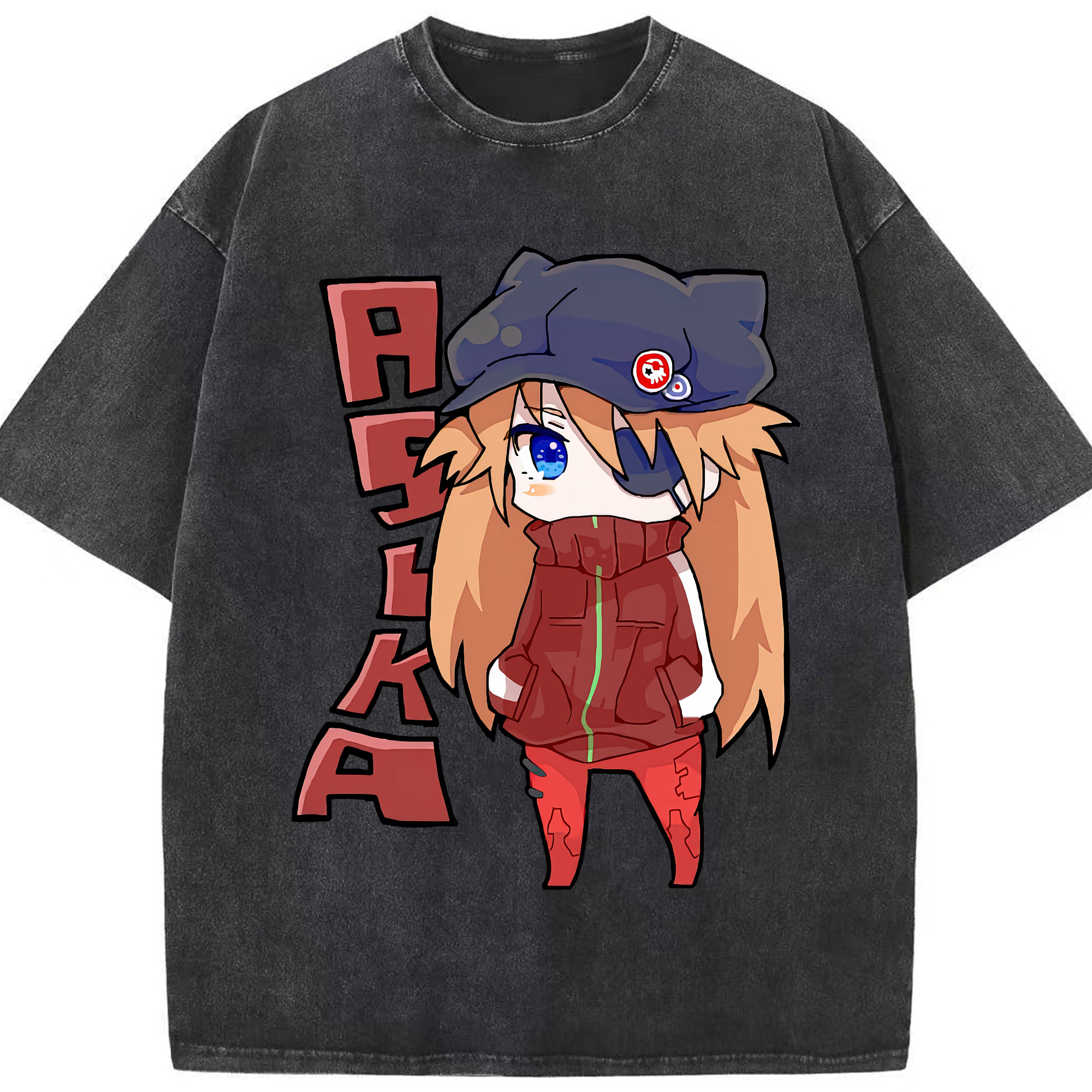 （画像用） EVA 新世紀エヴァンゲリオン 綿100% ヴィンテージ風 半袖Tシャツ（フロントプリント）