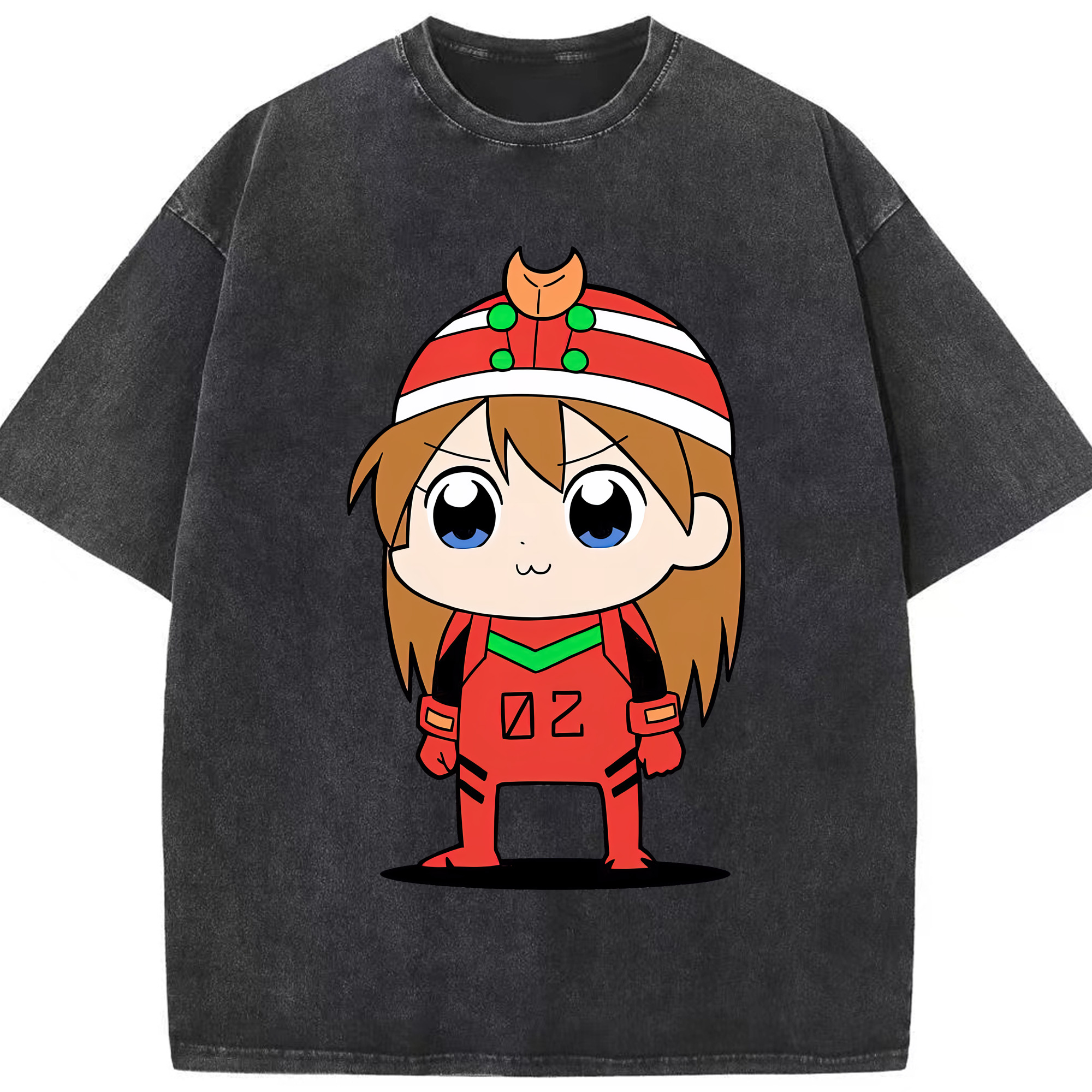 （画像用） EVA 新世紀エヴァンゲリオン 綿100% ヴィンテージ風 半袖Tシャツ（フロントプリント）