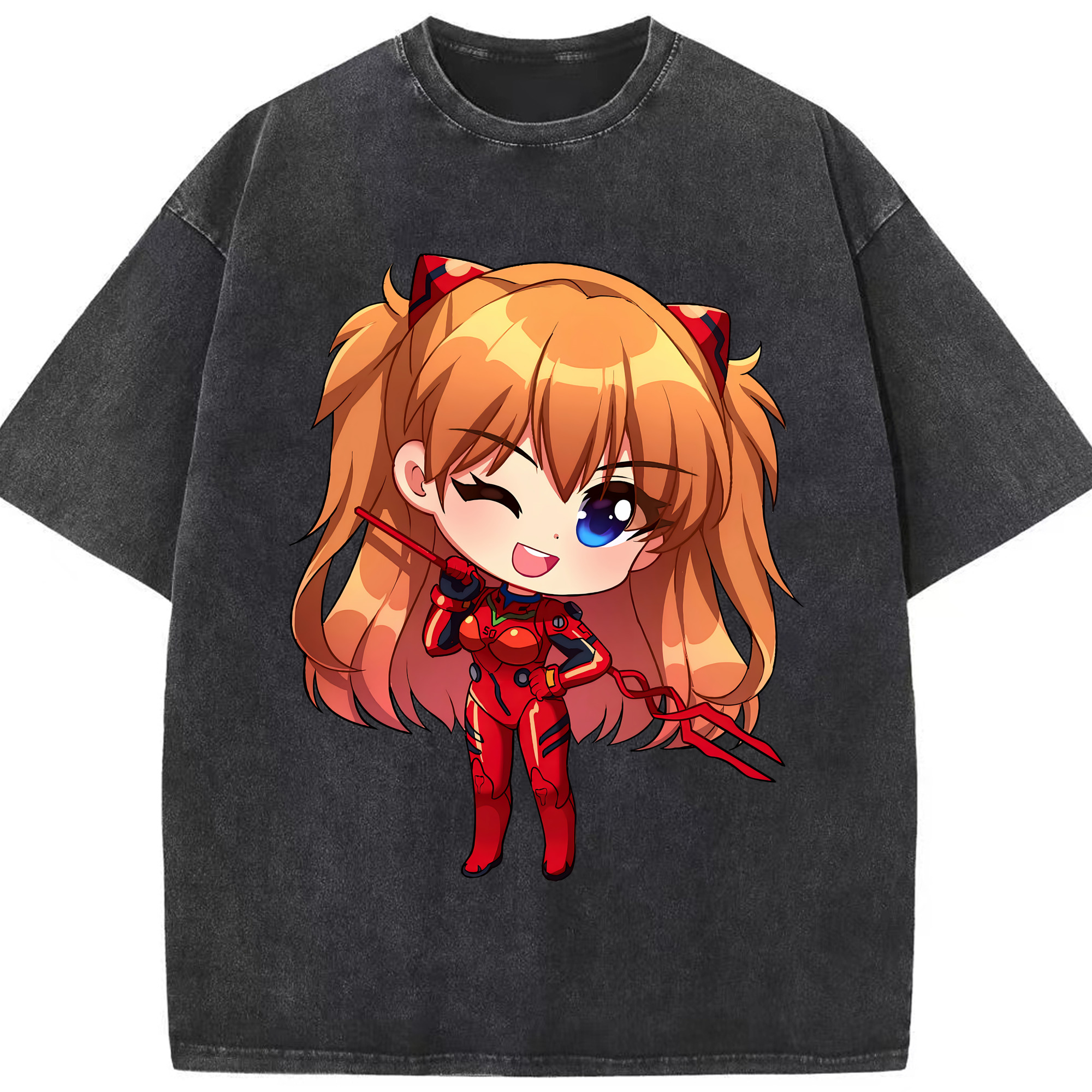 （画像用） EVA 新世紀エヴァンゲリオン 綿100% ヴィンテージ風 半袖Tシャツ（フロントプリント）