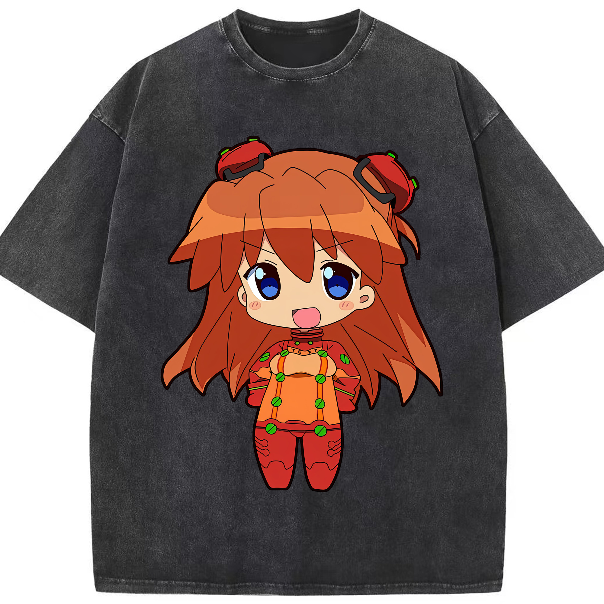 （画像用） EVA 新世紀エヴァンゲリオン 綿100% ヴィンテージ風 半袖Tシャツ（フロントプリント）