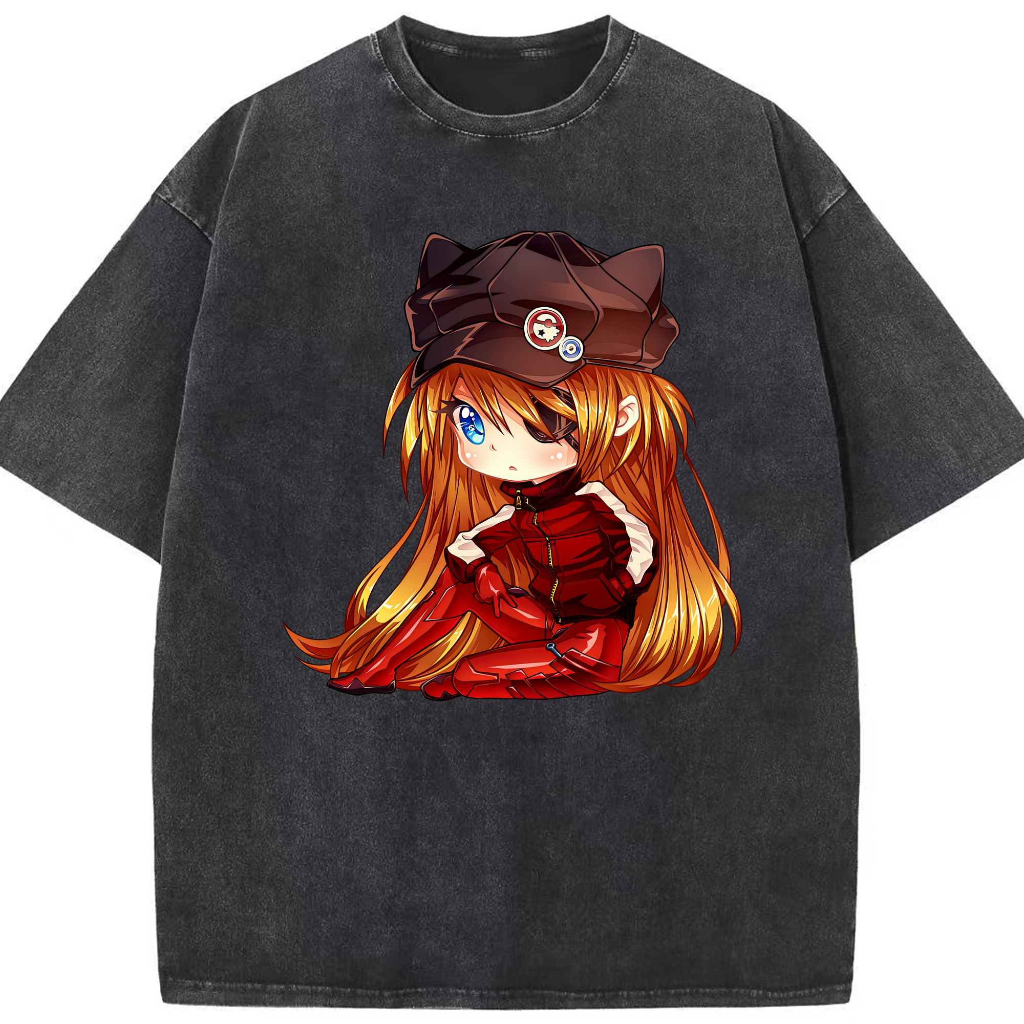 （画像用） EVA 新世紀エヴァンゲリオン 綿100% ヴィンテージ風 半袖Tシャツ（フロントプリント）