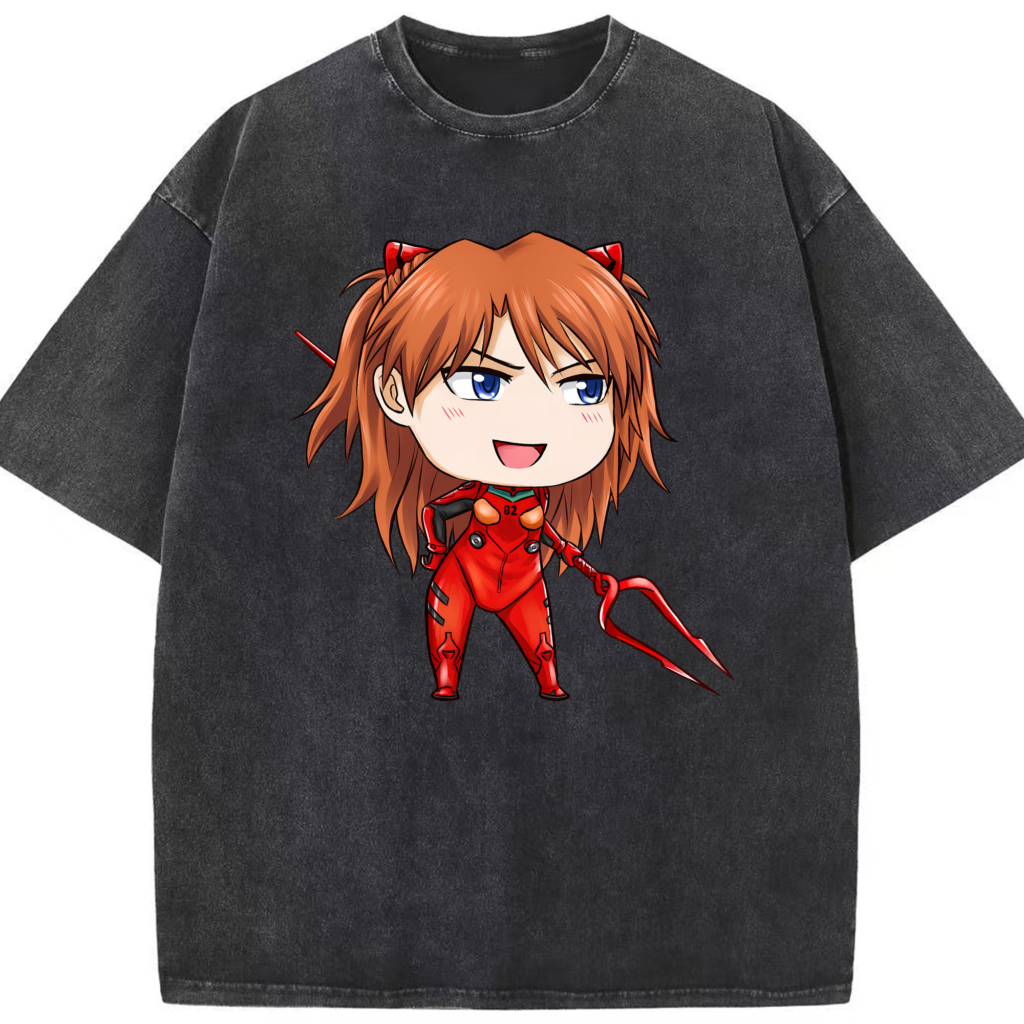 （画像用） EVA 新世紀エヴァンゲリオン 綿100% ヴィンテージ風 半袖Tシャツ（フロントプリント）