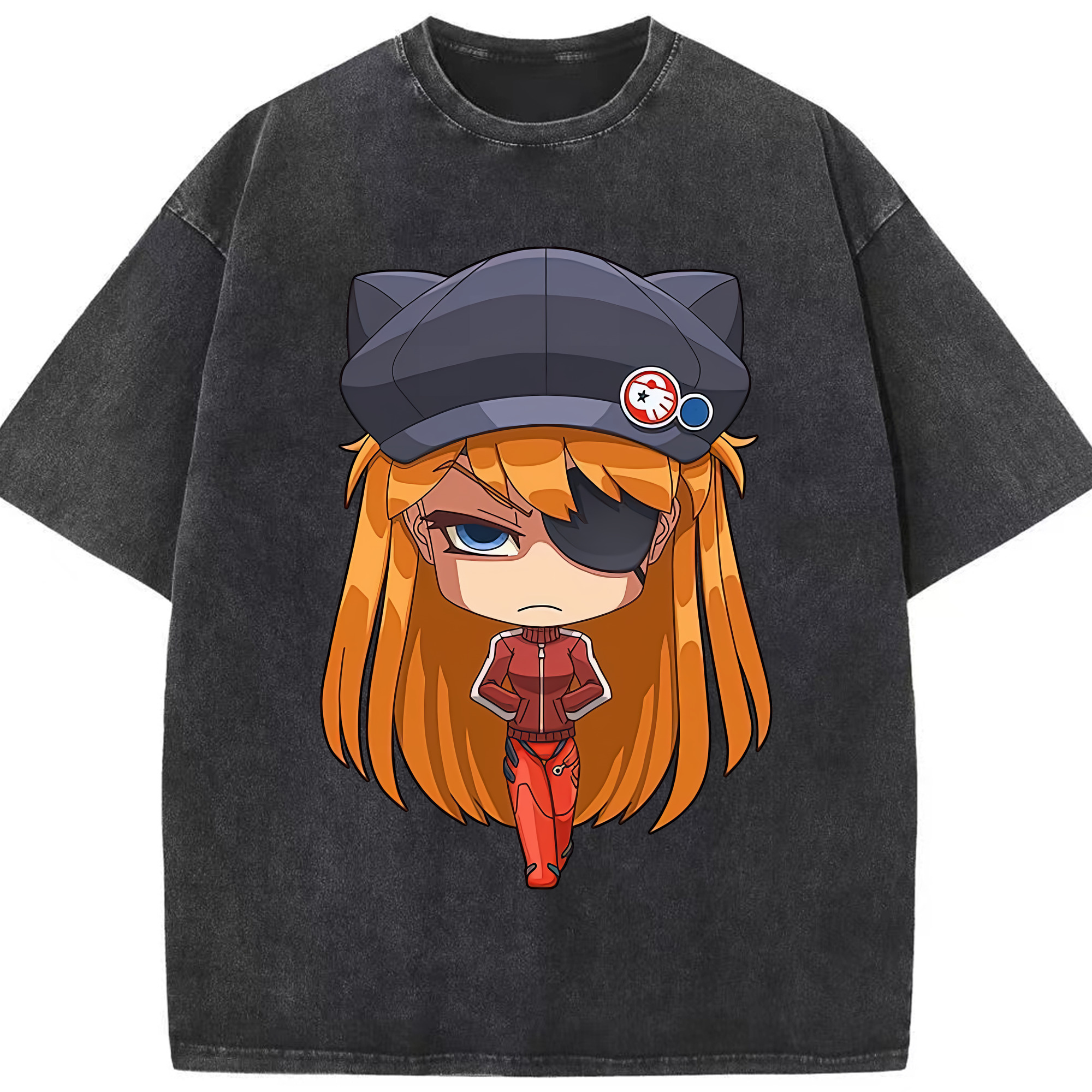 （画像用） EVA 新世紀エヴァンゲリオン 綿100% ヴィンテージ風 半袖Tシャツ（フロントプリント）