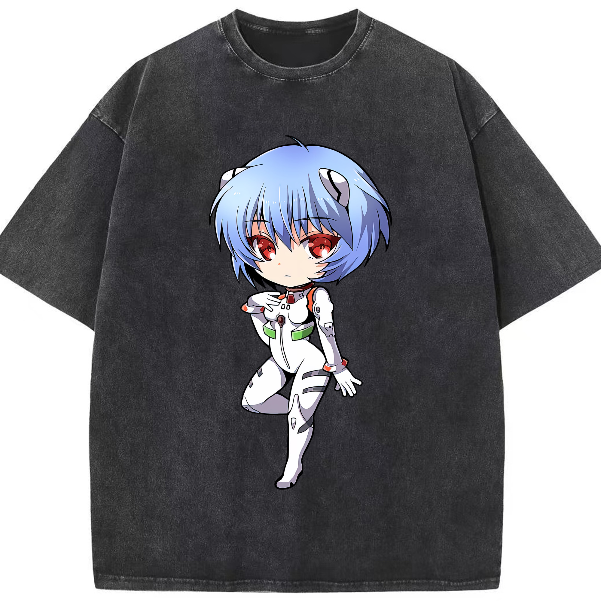 （画像用） EVA 新世紀エヴァンゲリオン 綿100% ヴィンテージ風 半袖Tシャツ（フロントプリント）