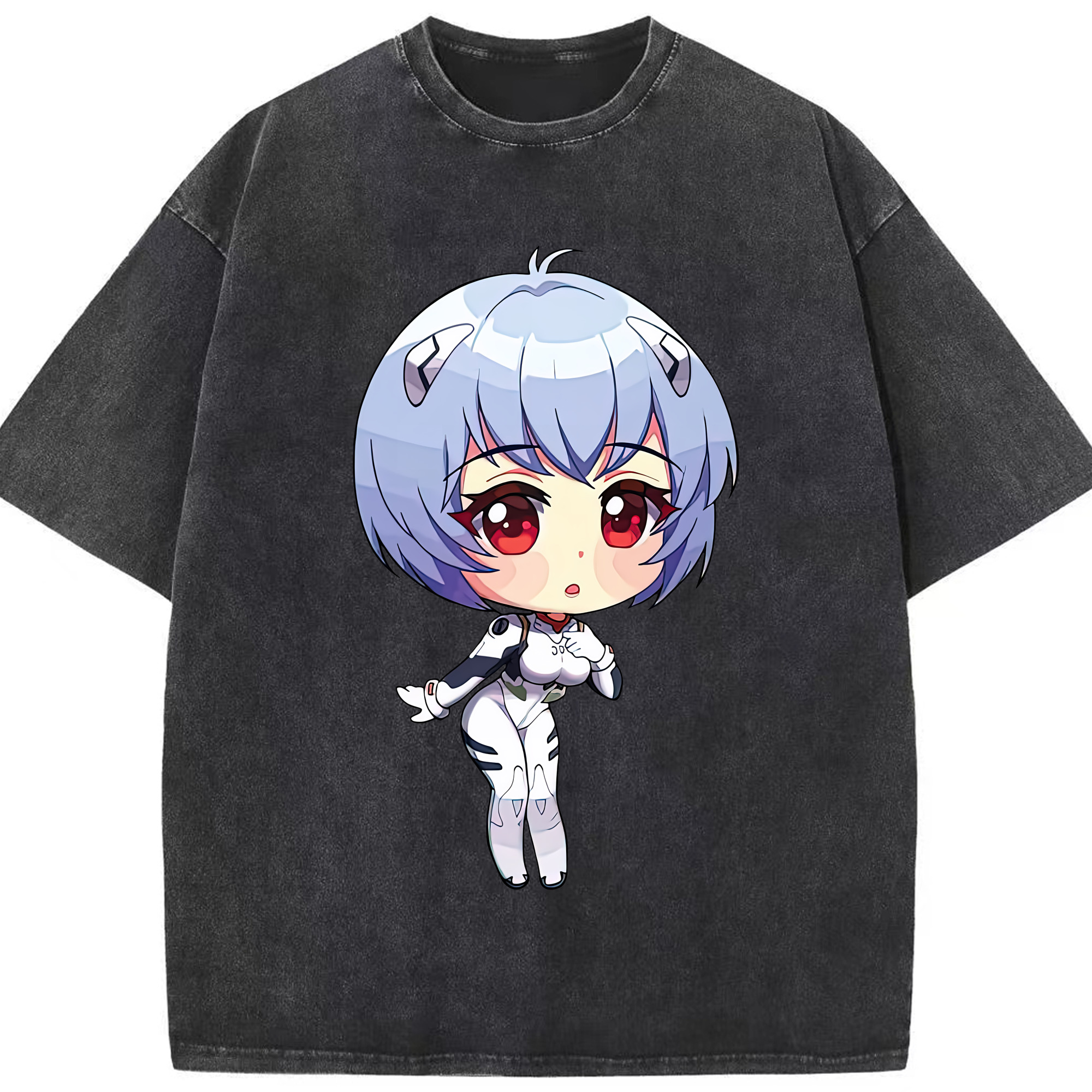 （画像用） EVA 新世紀エヴァンゲリオン 綿100% ヴィンテージ風 半袖Tシャツ（フロントプリント）