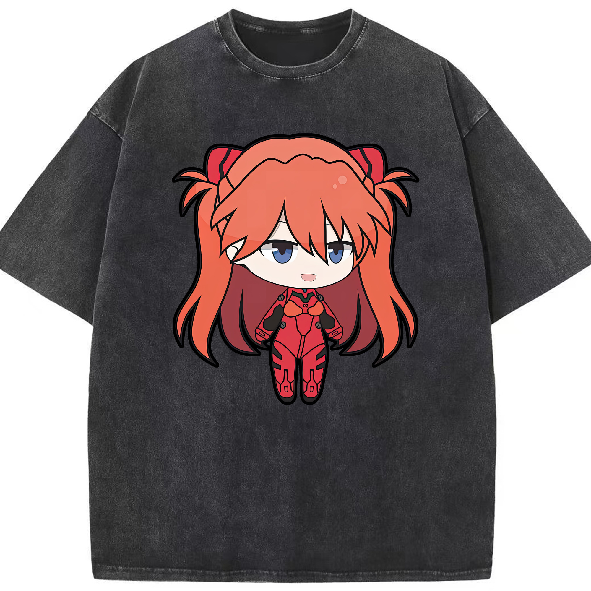 （画像用） EVA 新世紀エヴァンゲリオン 綿100% ヴィンテージ風 半袖Tシャツ（フロントプリント）