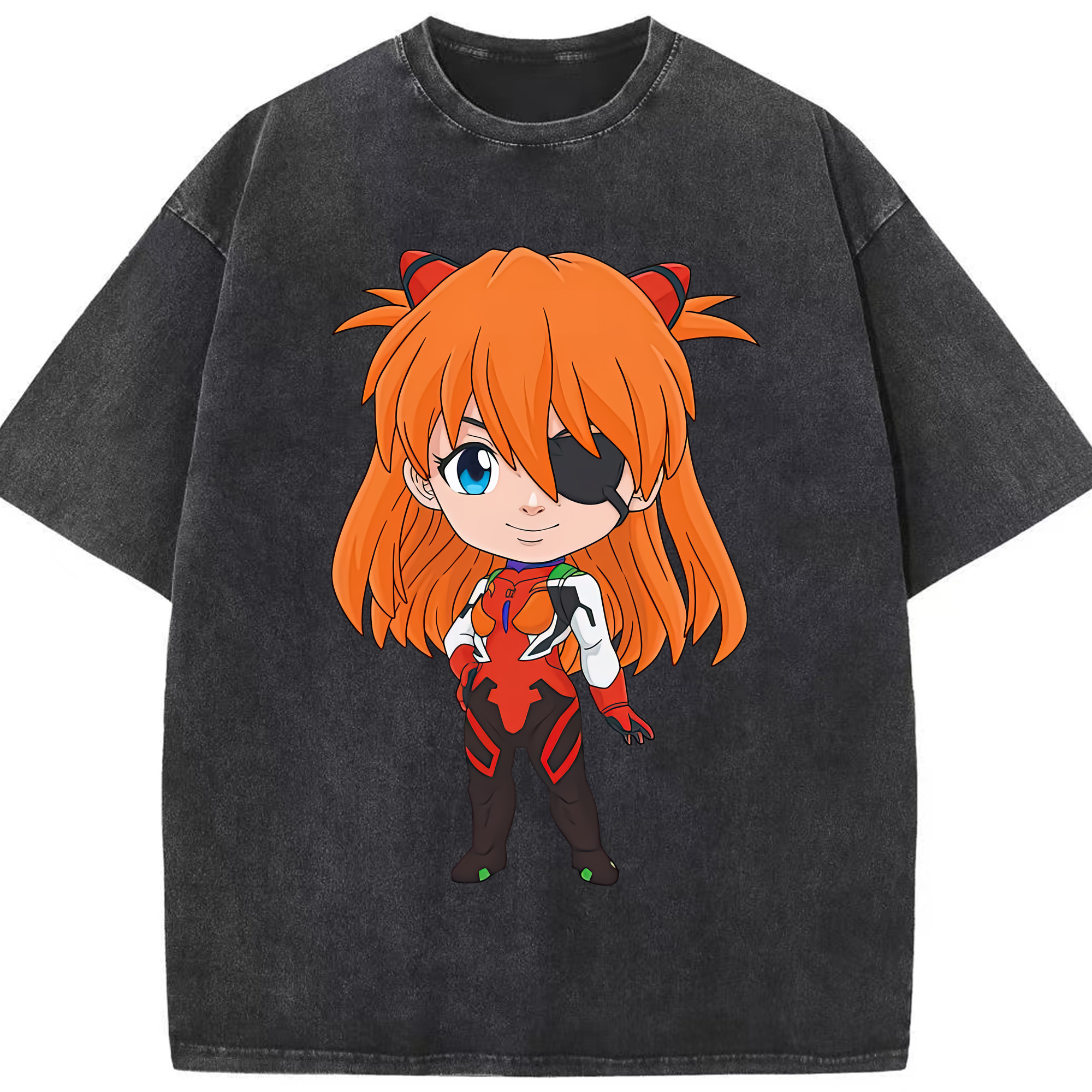 （画像用） EVA 新世紀エヴァンゲリオン 綿100% ヴィンテージ風 半袖Tシャツ（フロントプリント）