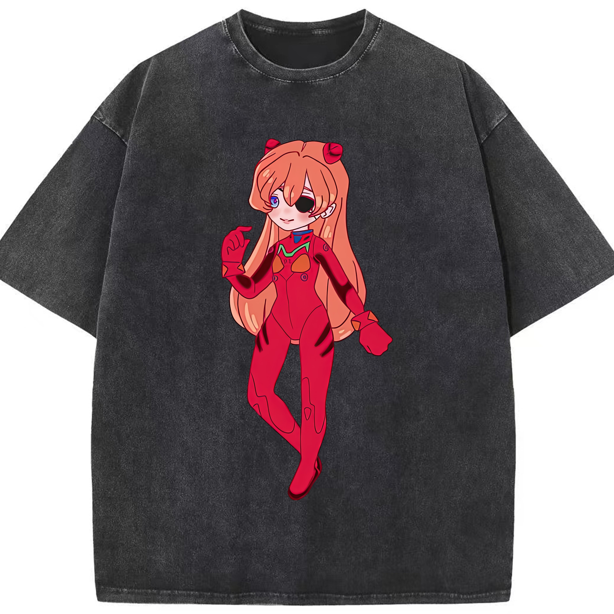 （画像用） EVA 新世紀エヴァンゲリオン 綿100% ヴィンテージ風 半袖Tシャツ（フロントプリント）