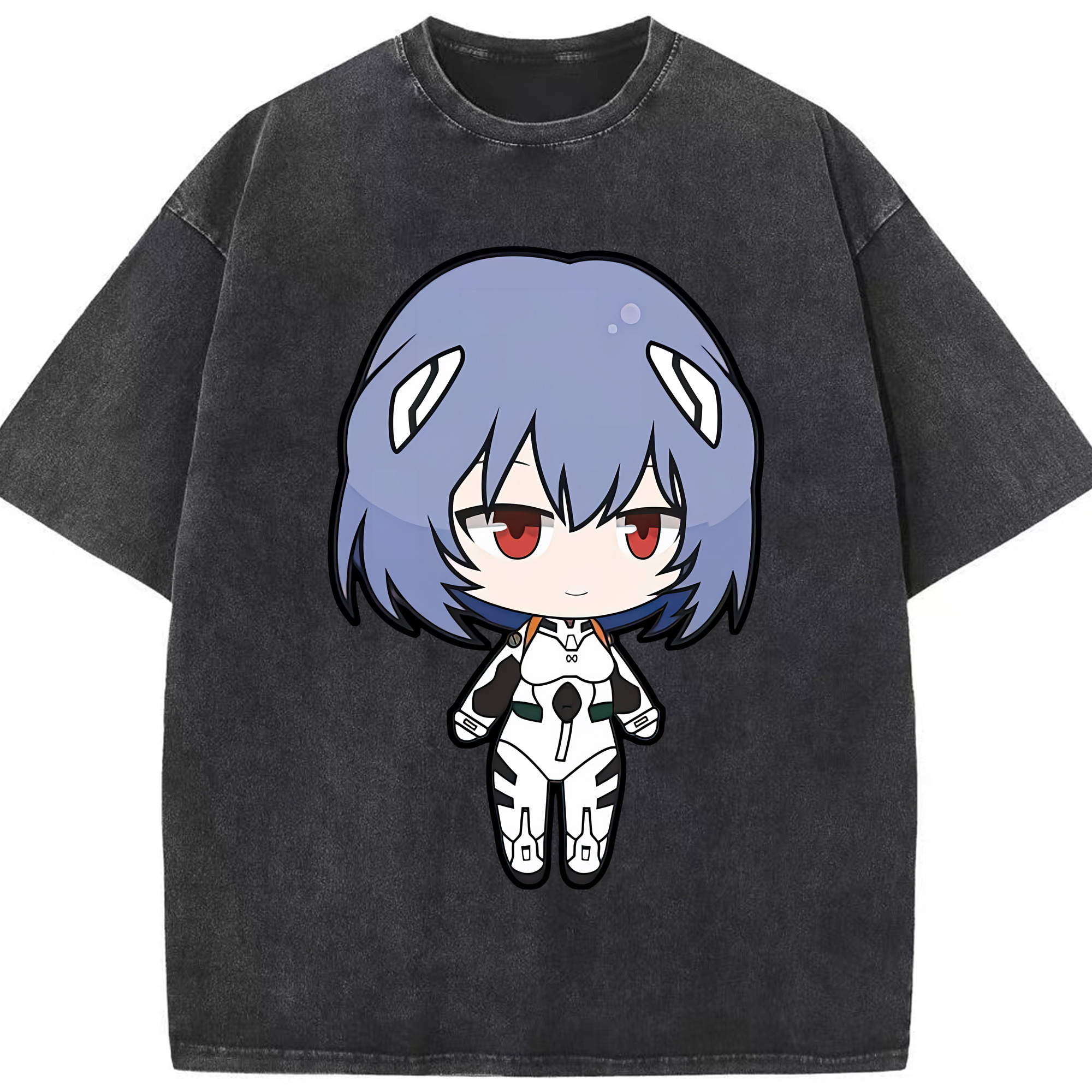 （画像用） EVA 新世紀エヴァンゲリオン 綿100% ヴィンテージ風 半袖Tシャツ（フロントプリント）