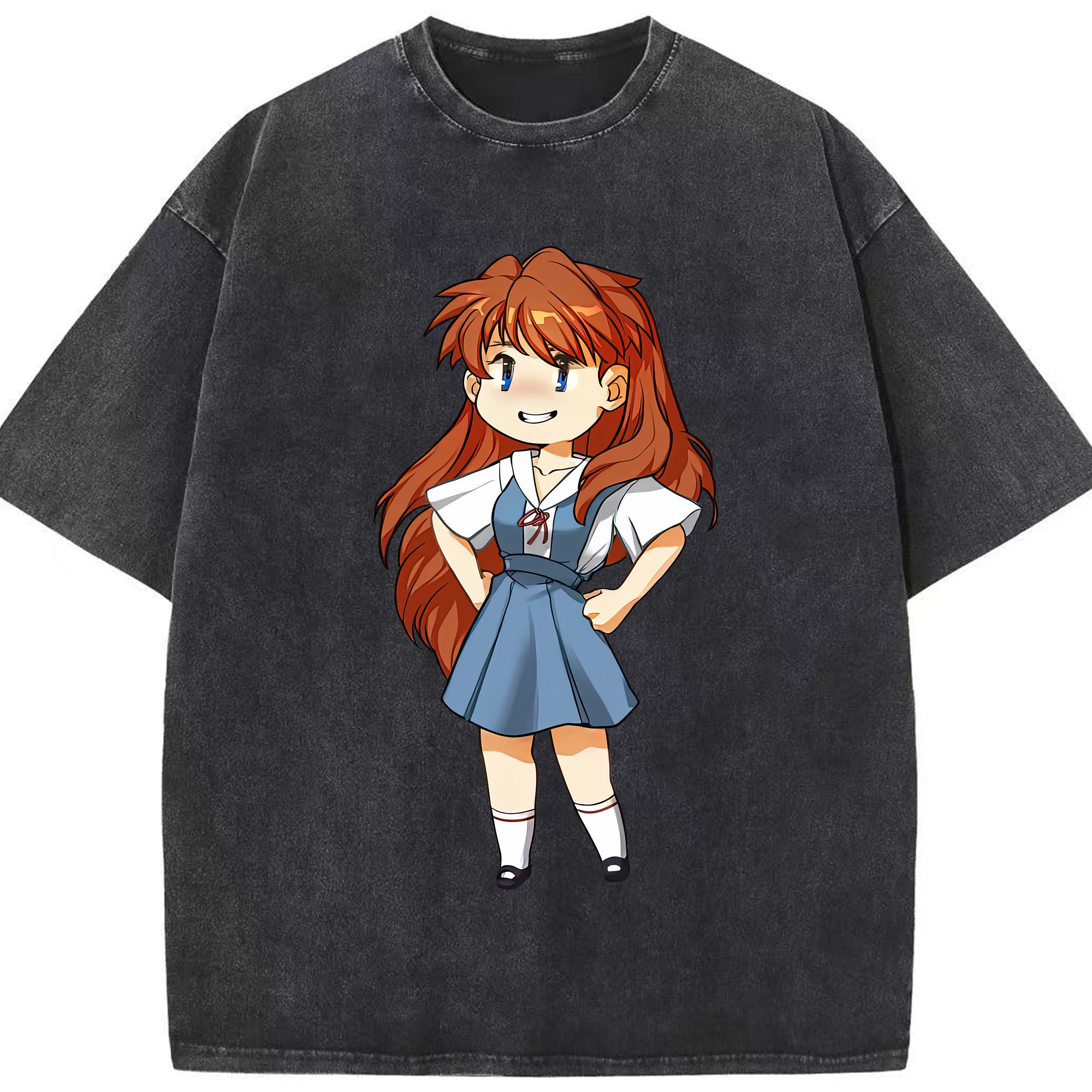 （画像用） EVA 新世紀エヴァンゲリオン 綿100% ヴィンテージ風 半袖Tシャツ（フロントプリント）