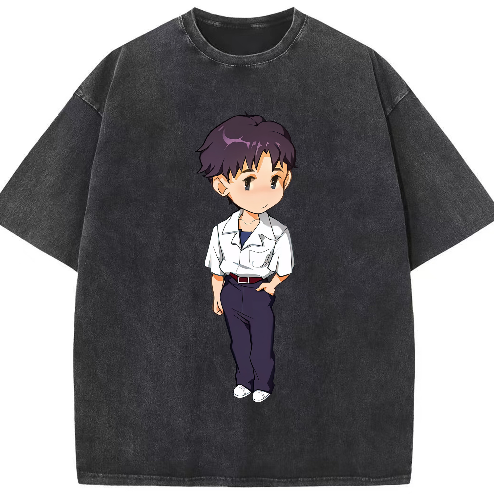 （画像用） EVA 新世紀エヴァンゲリオン 綿100% ヴィンテージ風 半袖Tシャツ（フロントプリント）