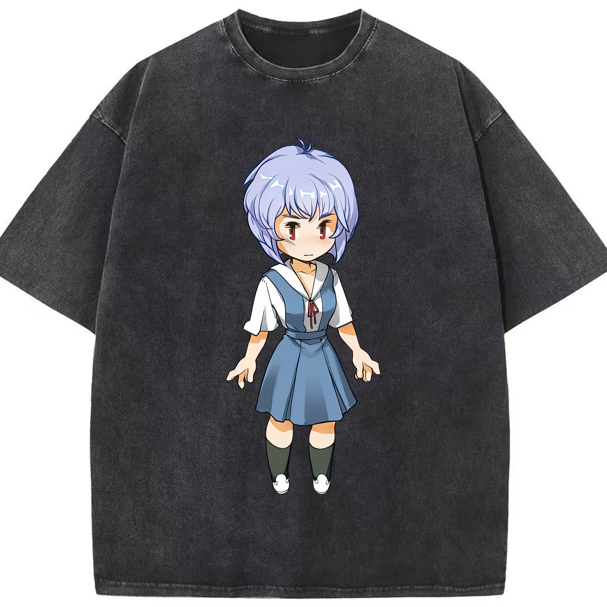 （画像用） EVA 新世紀エヴァンゲリオン 綿100% ヴィンテージ風 半袖Tシャツ（フロントプリント）
