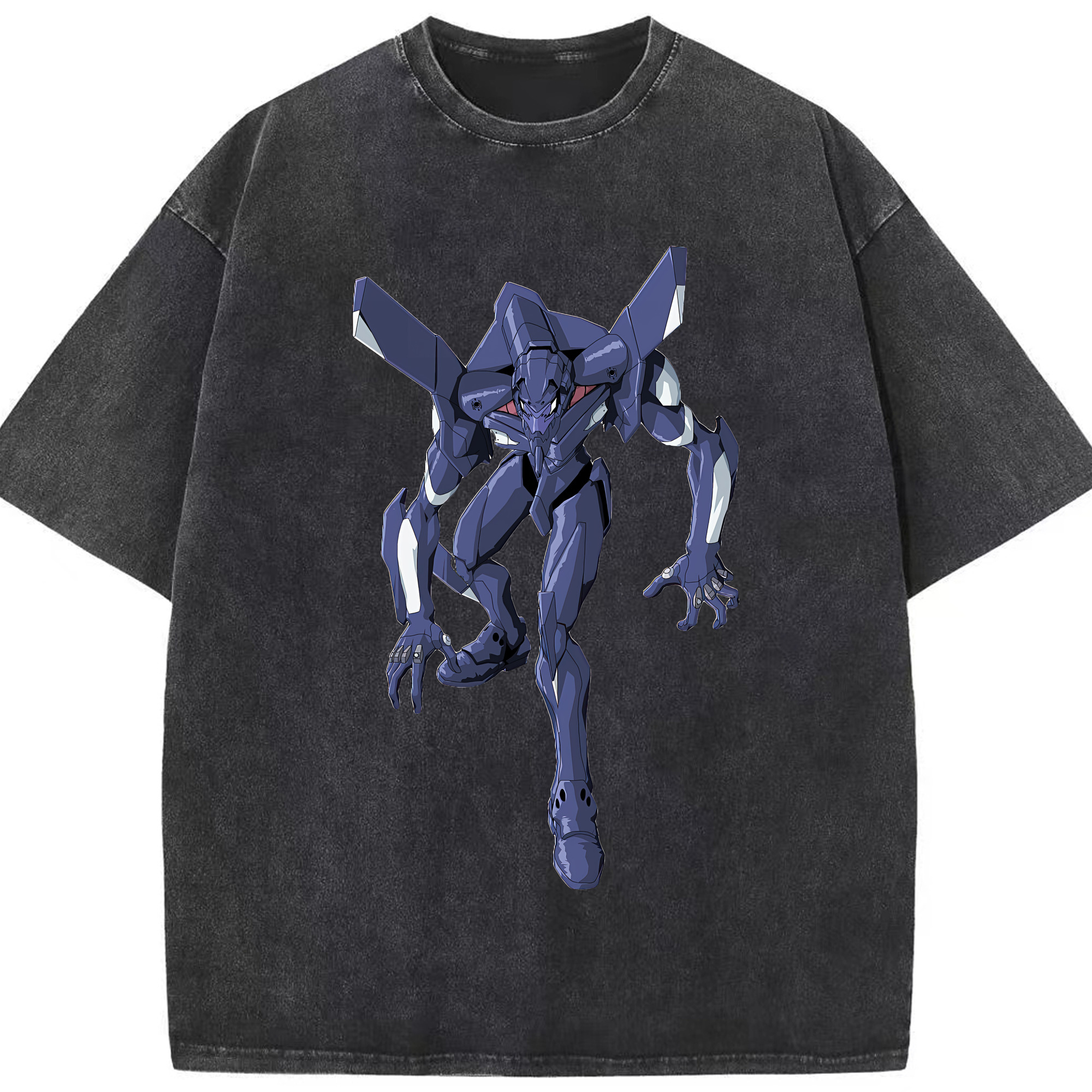 （画像用） EVA 新世紀エヴァンゲリオン 綿100% ヴィンテージ風 半袖Tシャツ（フロントプリント）