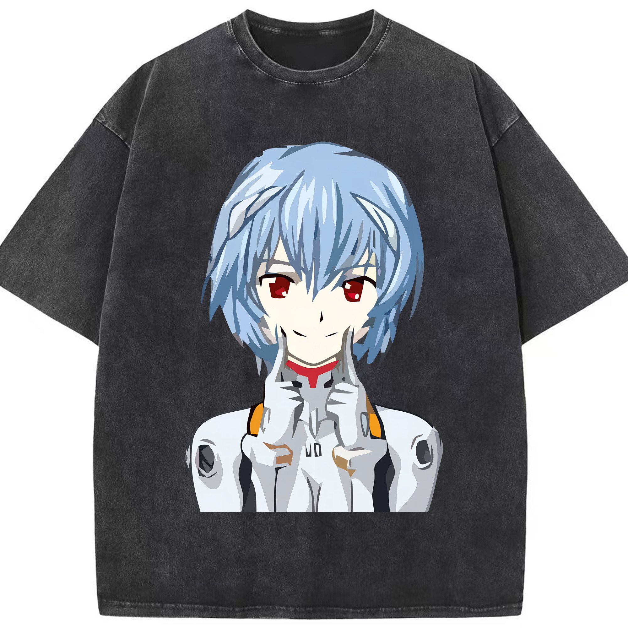 （画像用） EVA 新世紀エヴァンゲリオン 綿100% ヴィンテージ風 半袖Tシャツ（フロントプリント）