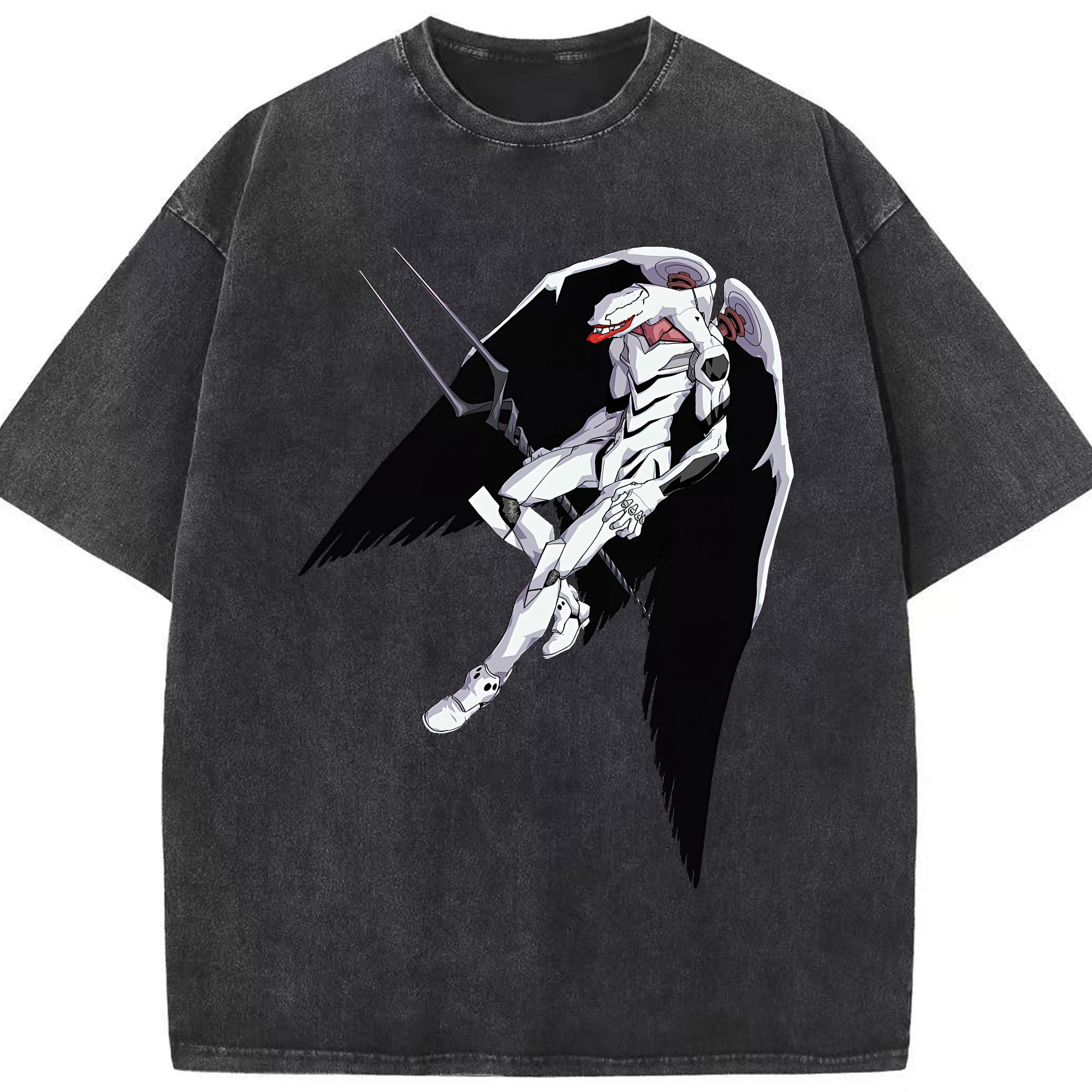 （画像用） EVA 新世紀エヴァンゲリオン 綿100% ヴィンテージ風 半袖Tシャツ（フロントプリント）
