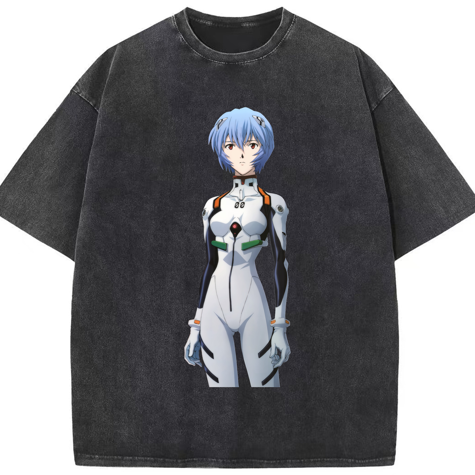 （画像用） EVA 新世紀エヴァンゲリオン 綿100% ヴィンテージ風 半袖Tシャツ（フロントプリント）