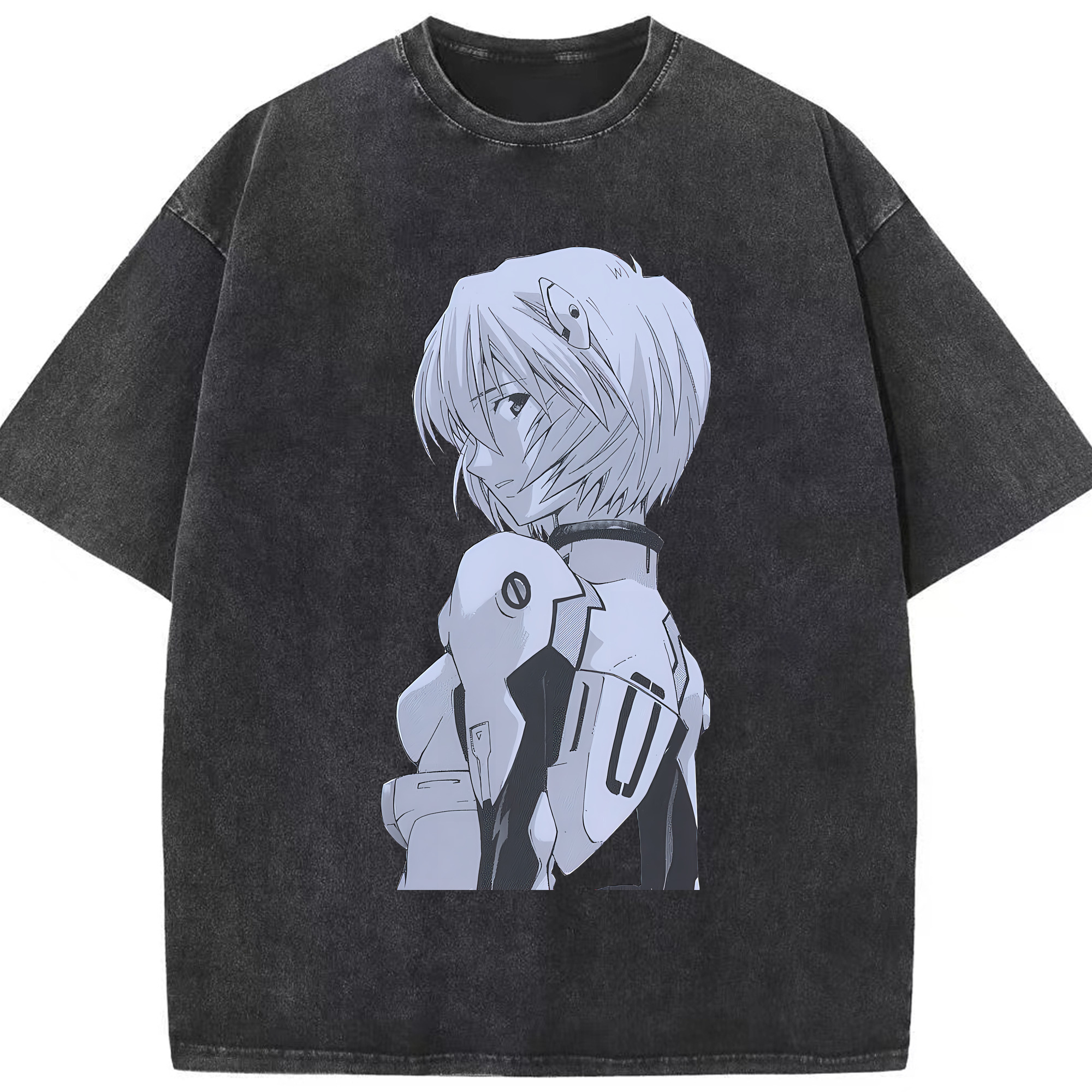 （画像用） EVA 新世紀エヴァンゲリオン 綿100% ヴィンテージ風 半袖Tシャツ（フロントプリント）