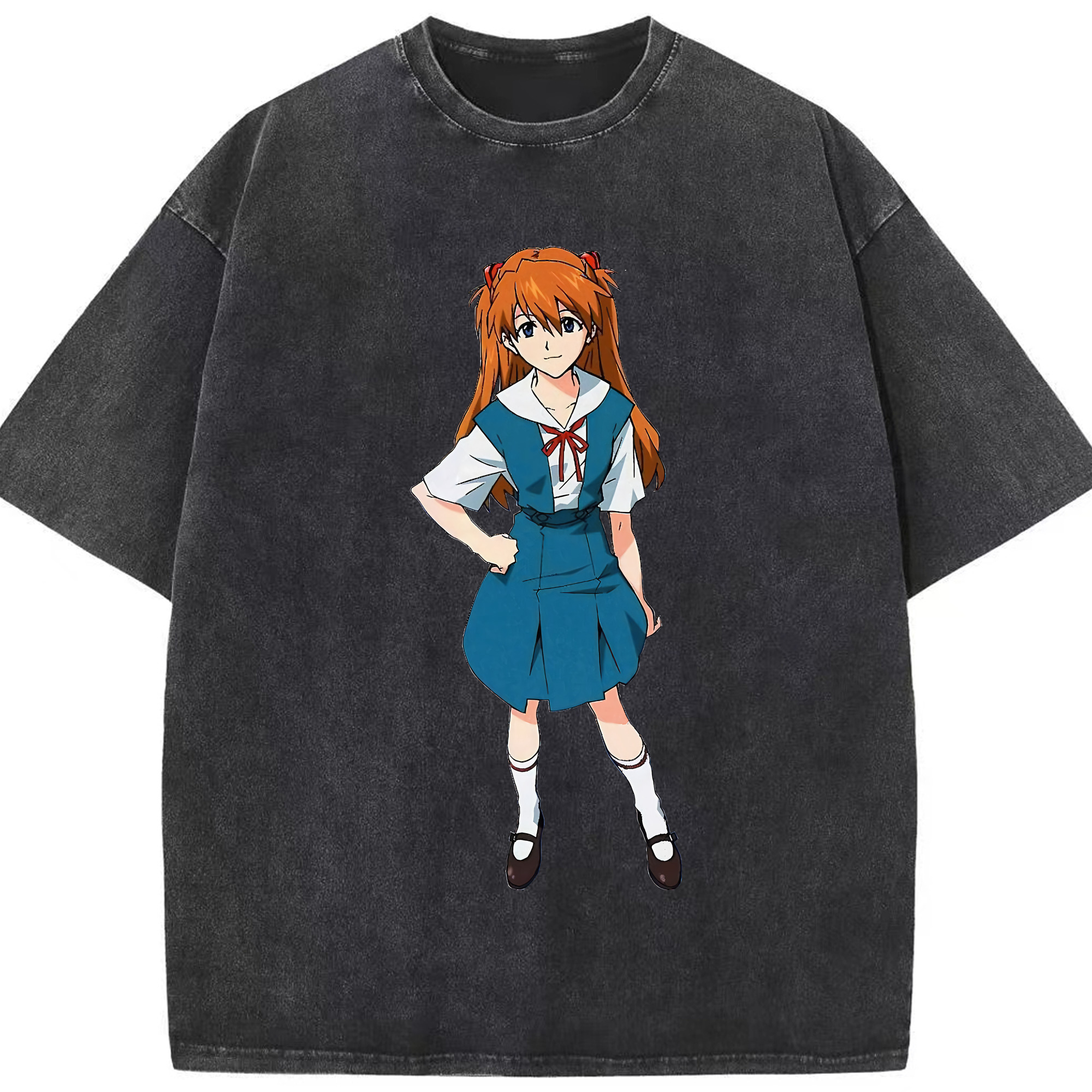 （画像用） EVA 新世紀エヴァンゲリオン 綿100% ヴィンテージ風 半袖Tシャツ（フロントプリント）